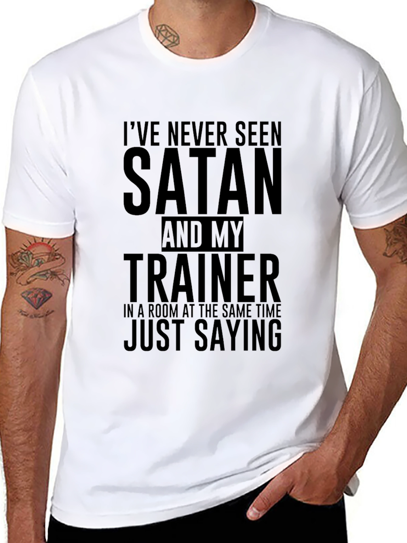 Black Satan and My Trainer T-Shirt view 8
