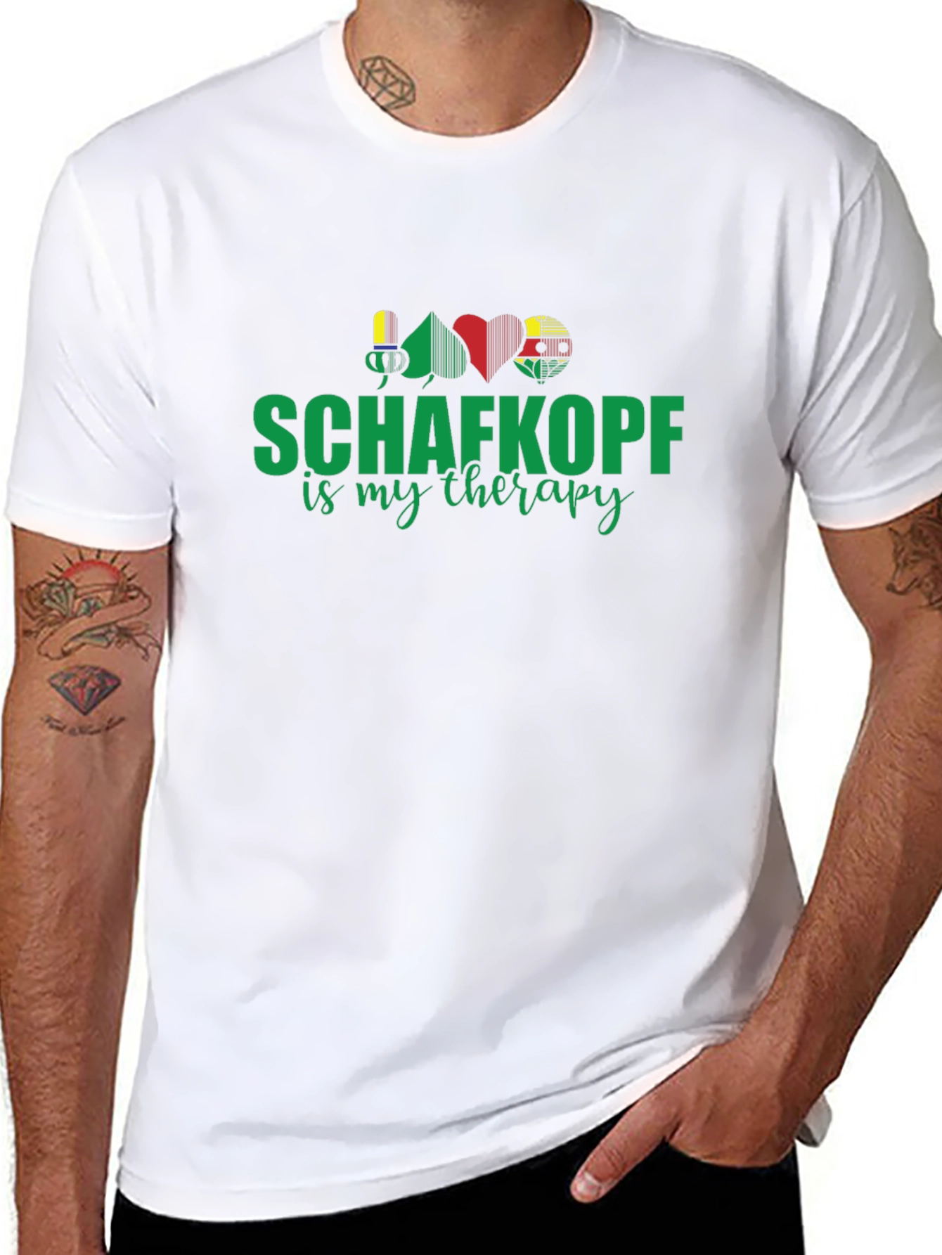 Schaftkopf is My Therapy Graphic T-Shirt - 8