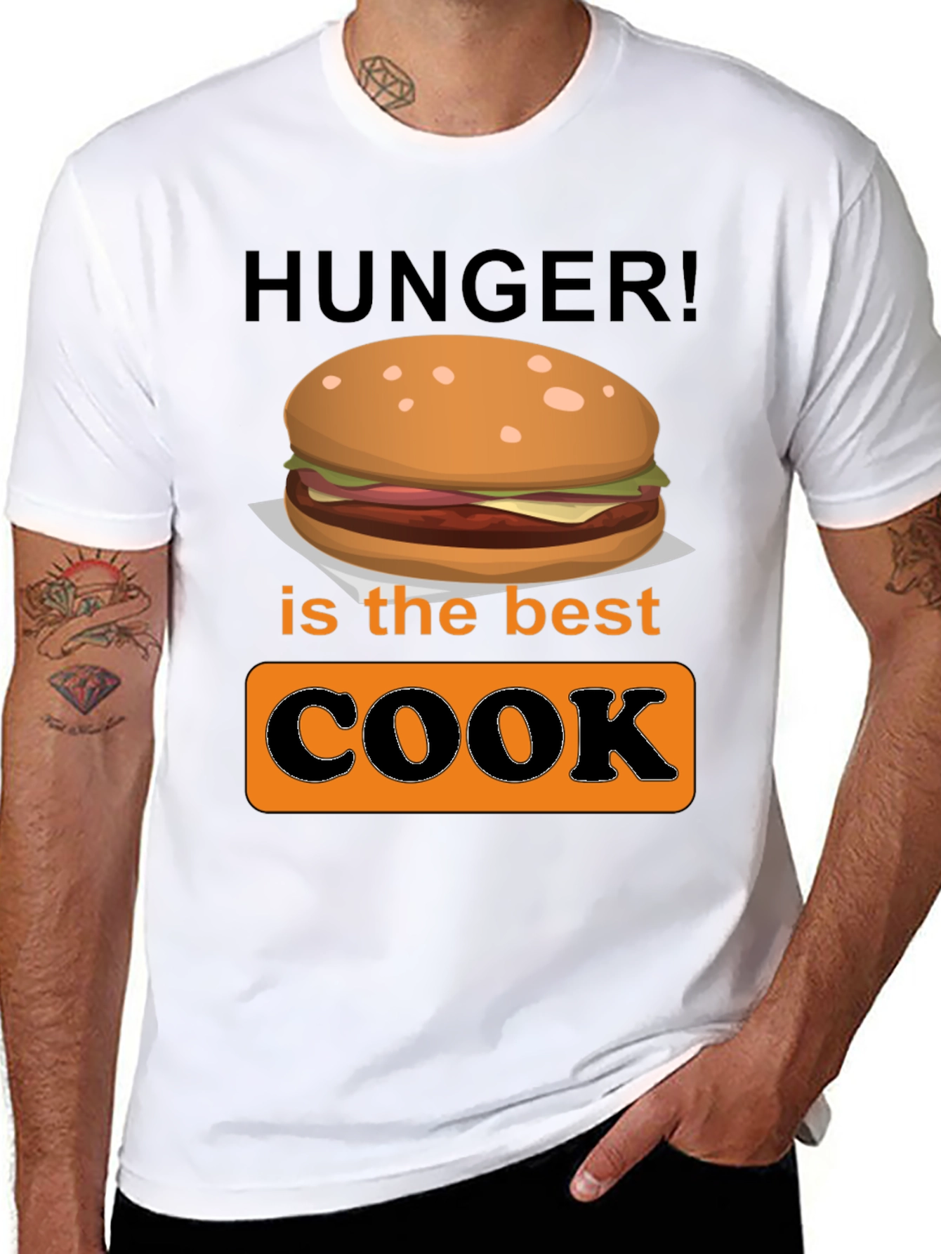 Black Hunger is the Best Cook Graphic T-Shirt view 8