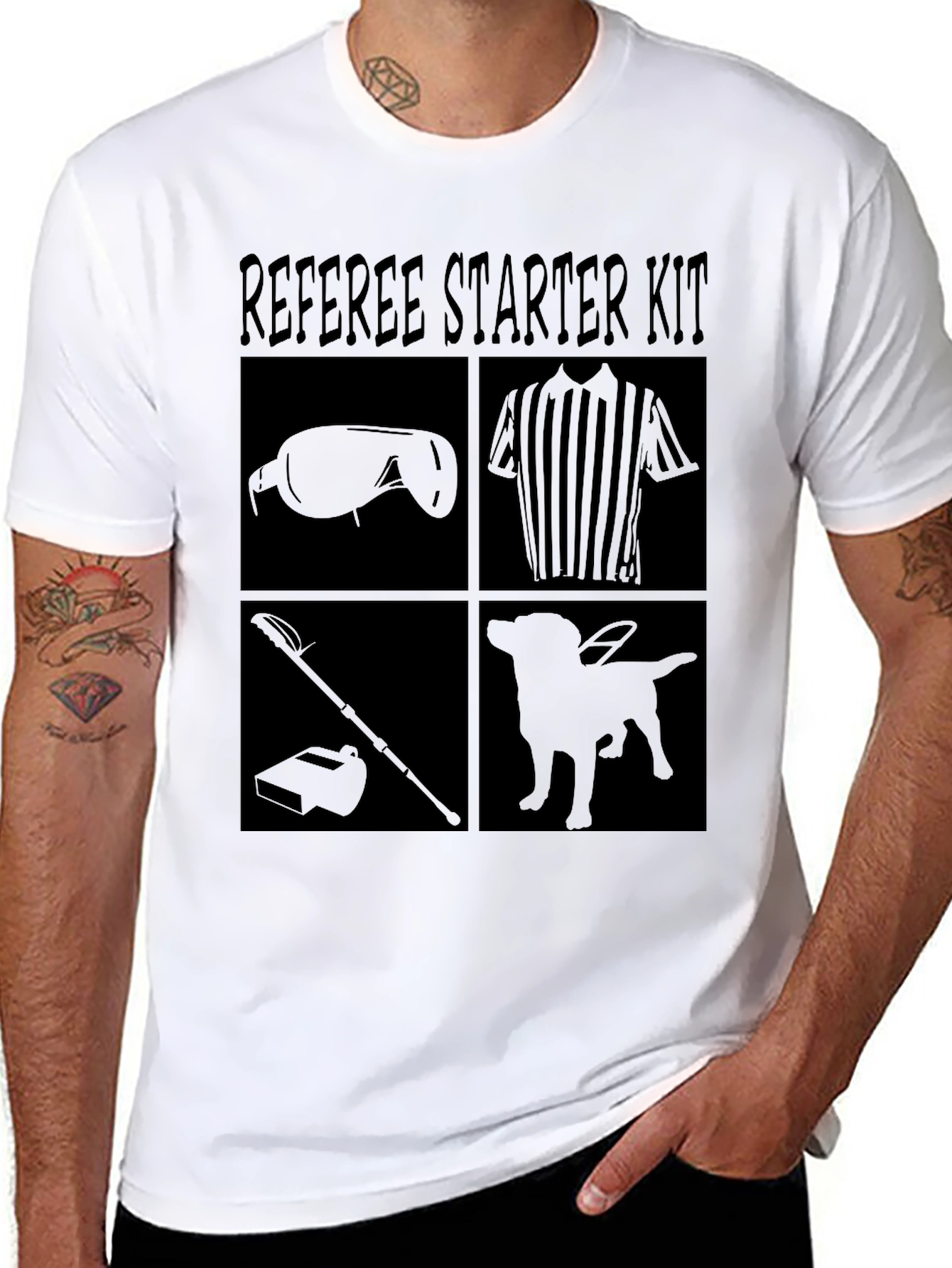 Black Referee Starter Kit Black T-Shirt view 8