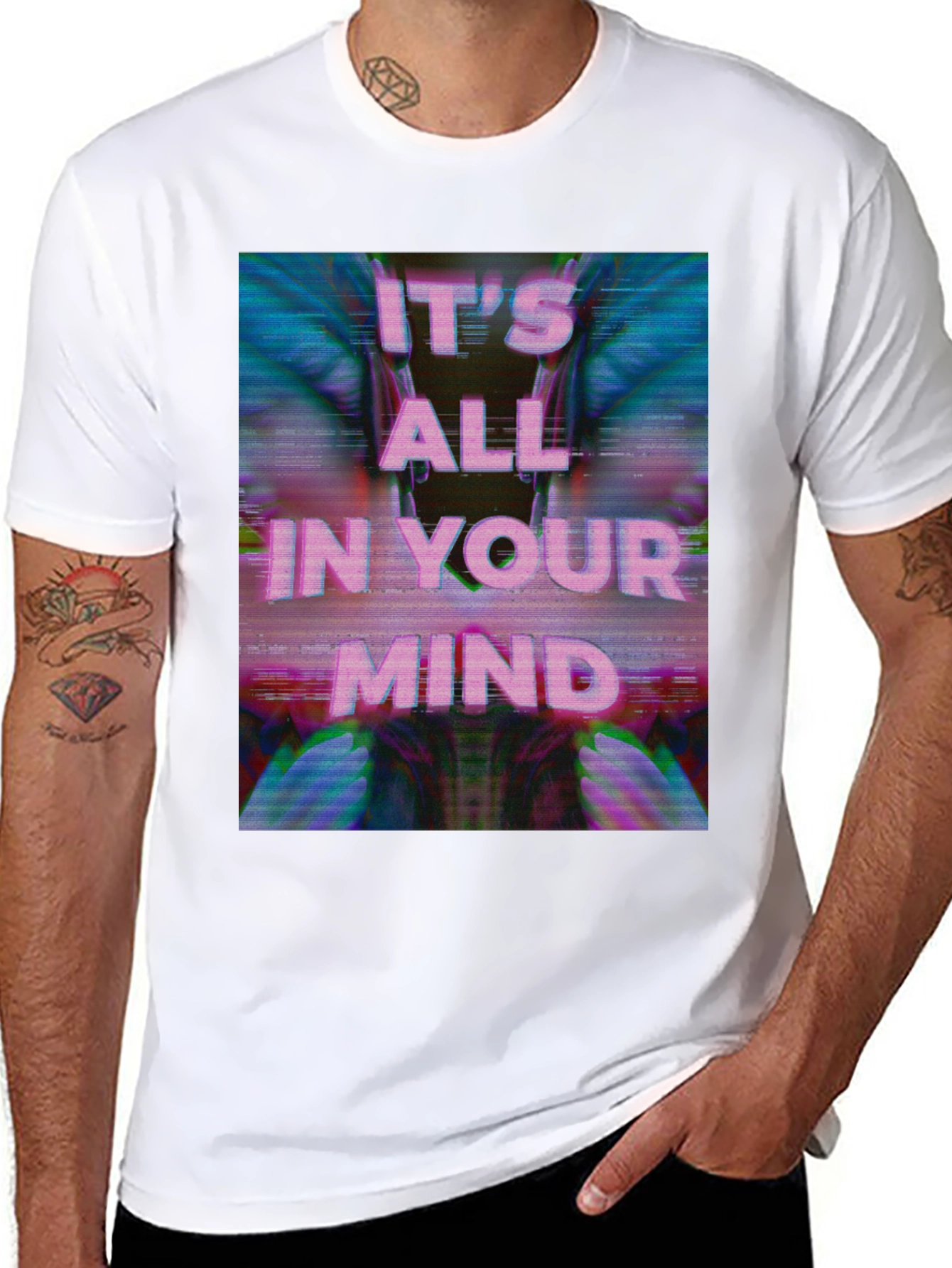 Black It's All in Your Mind Graphic T-Shirt - Black view 8