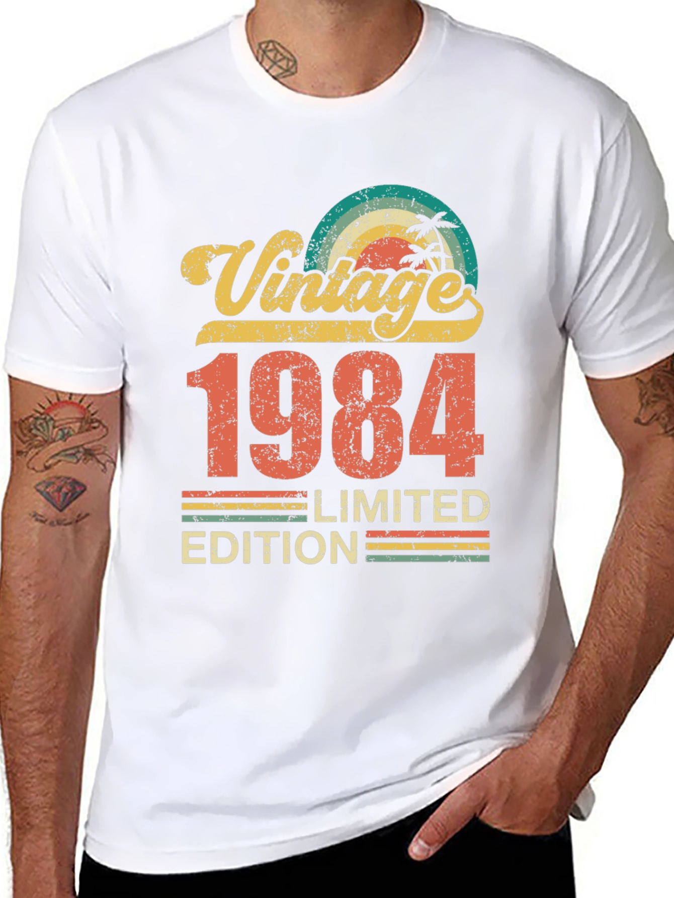 Black Vintage 1984 Limited Edition Graphic T-Shirt view 8