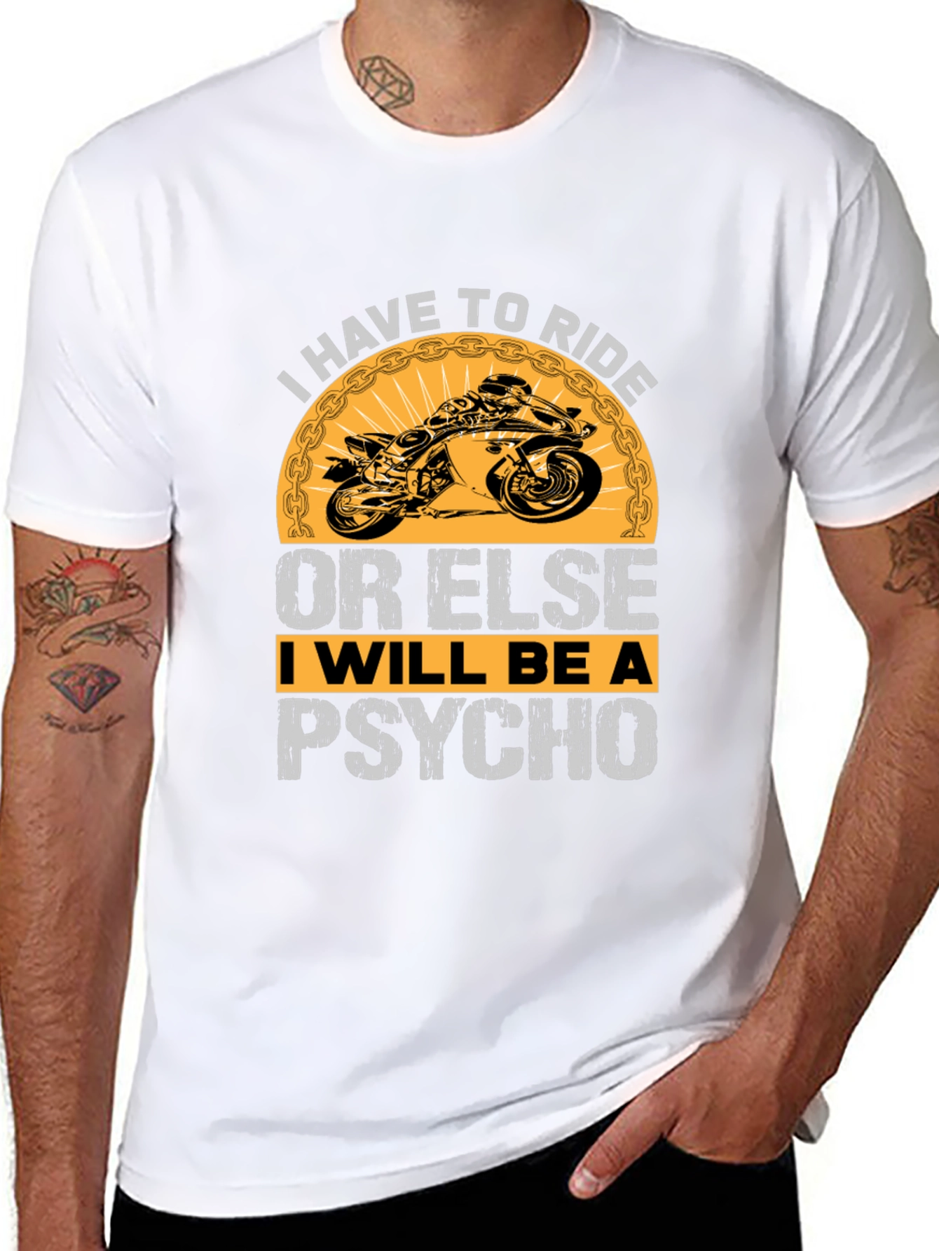 Black I Have to Ride or Else T-Shirt view 8
