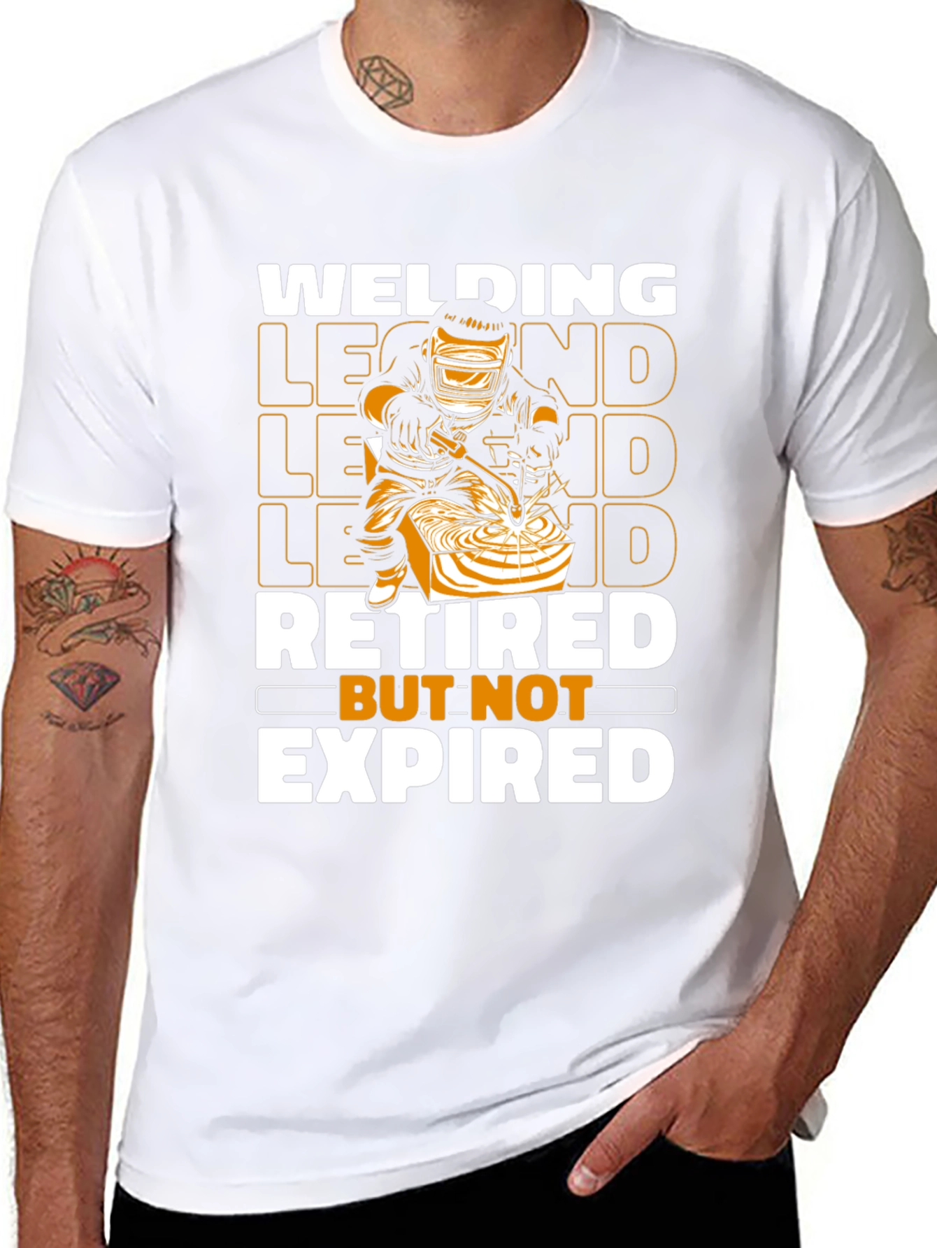 Black Welding Legend T-Shirt - Retired But Not Expired view 8