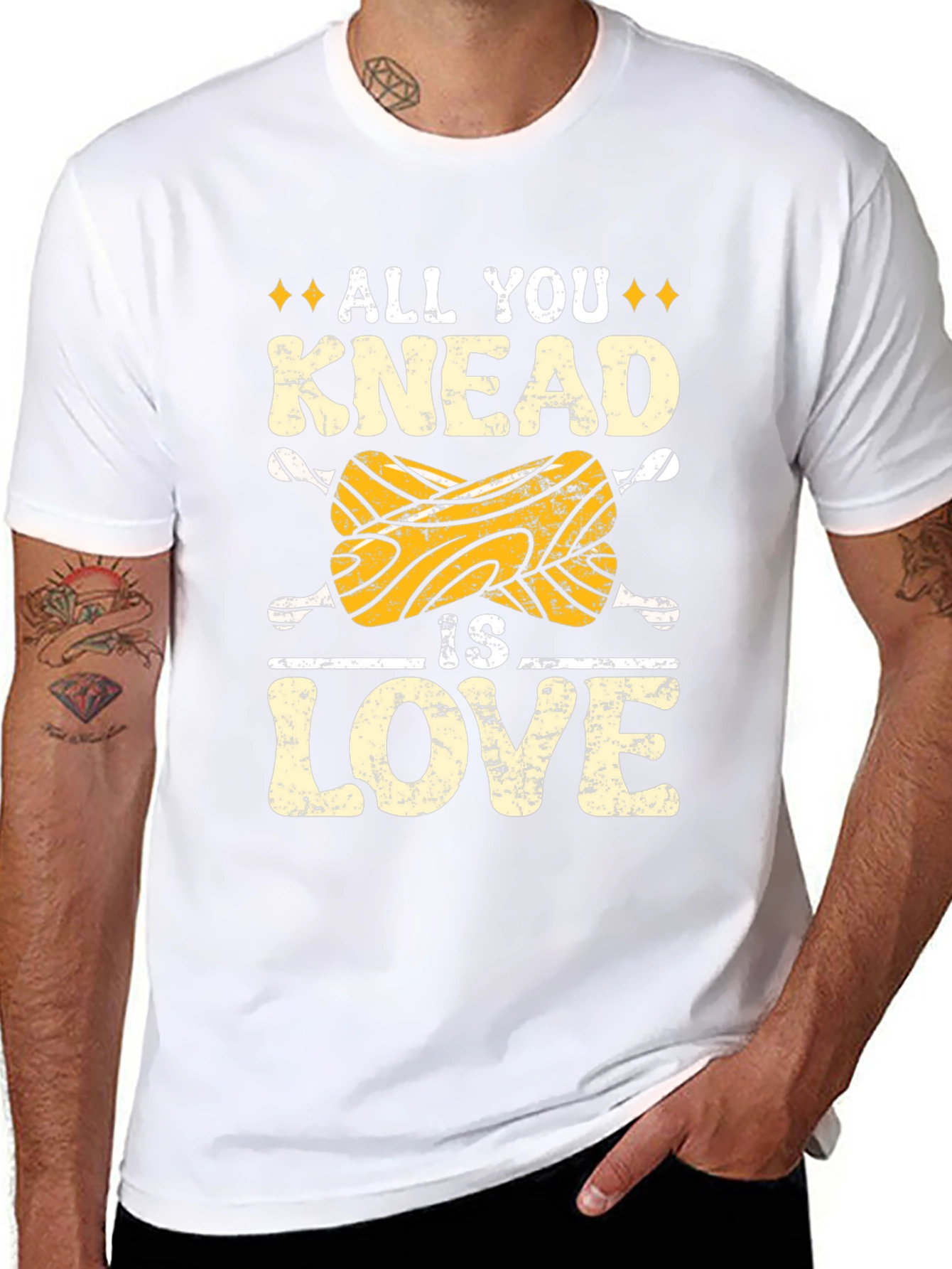 Black All You Knead Is Love T-Shirt view 8