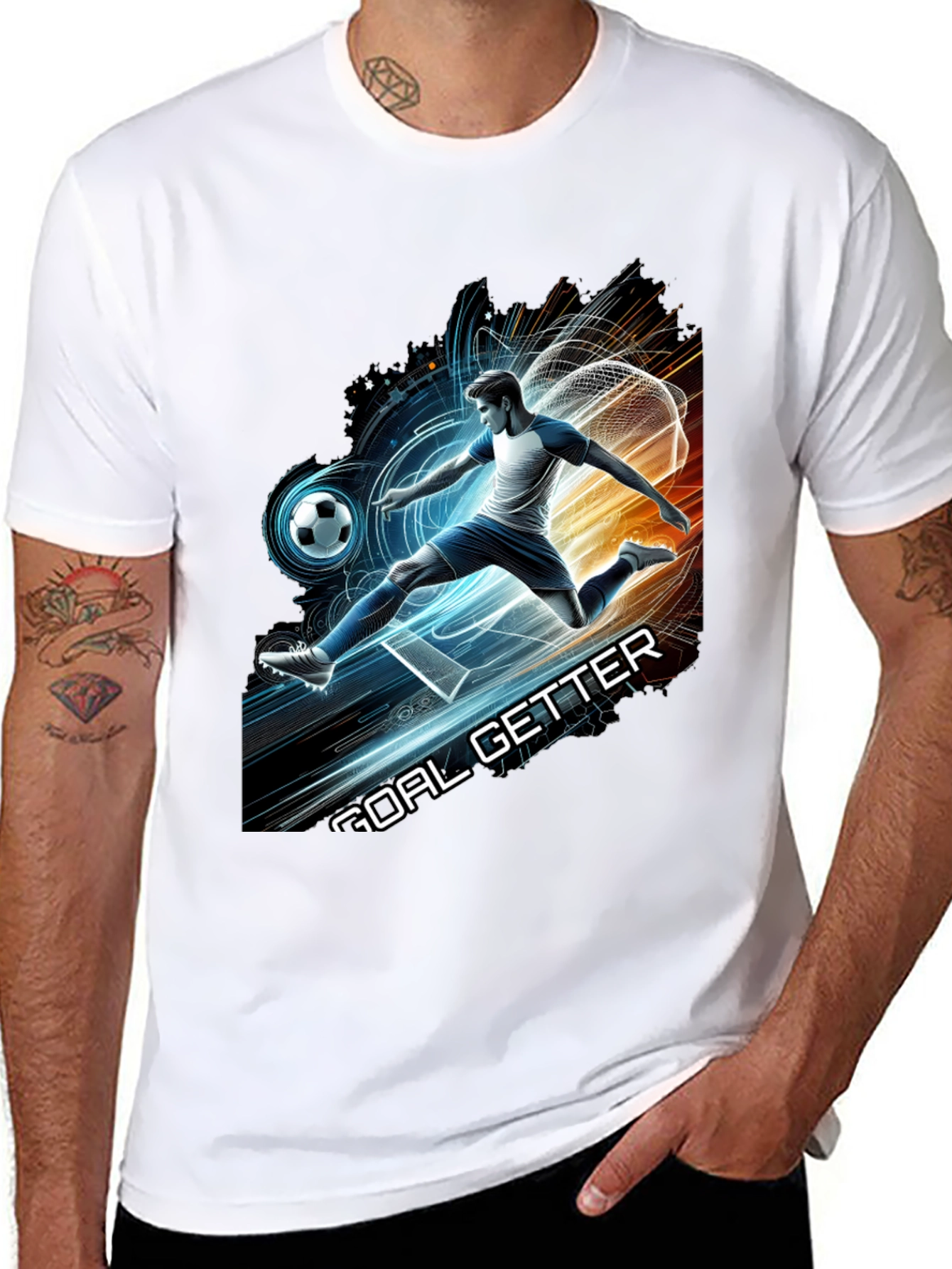 Black Goal Getter Graphic Tee view 8