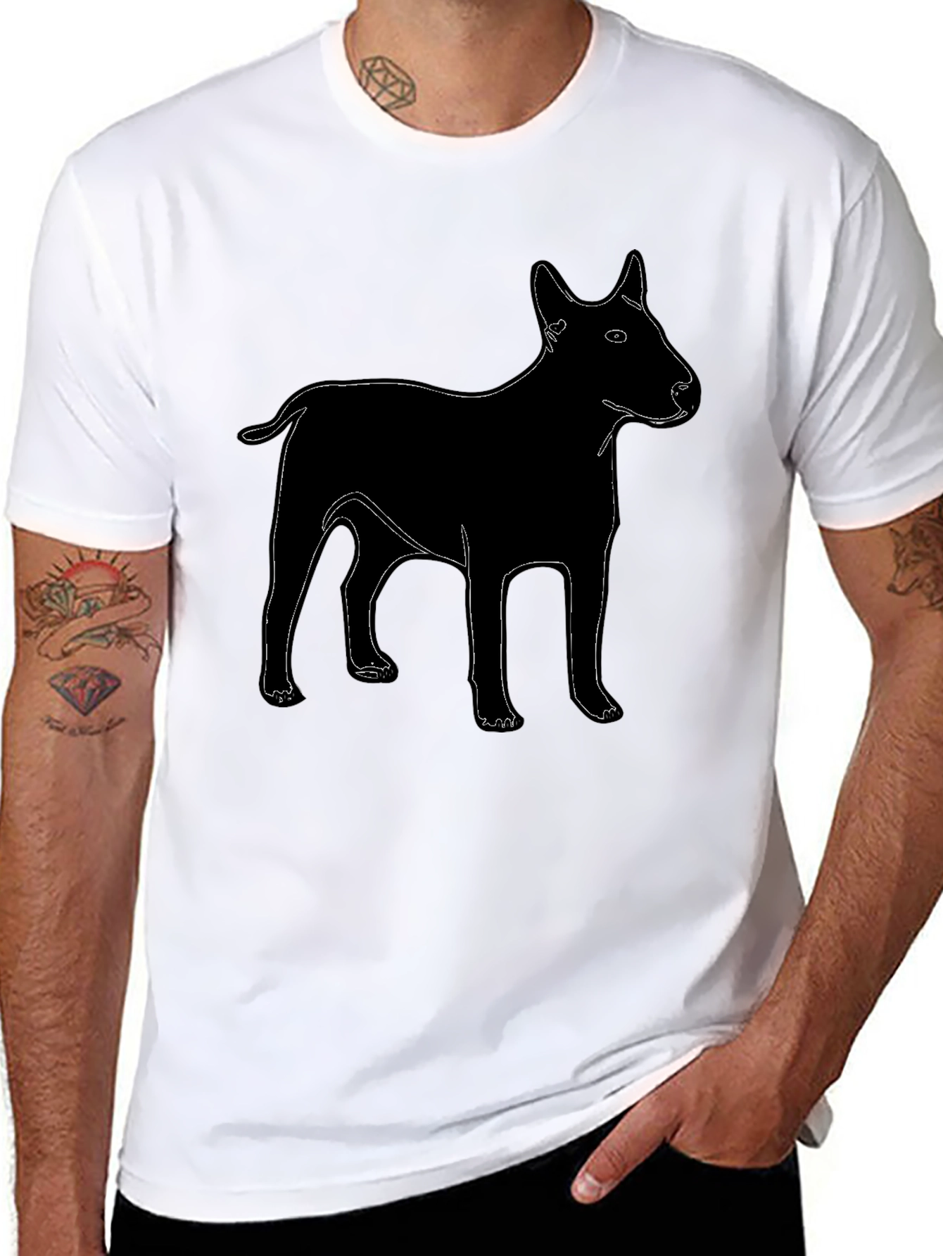 Black Dog Graphic T-Shirt - Black view 8