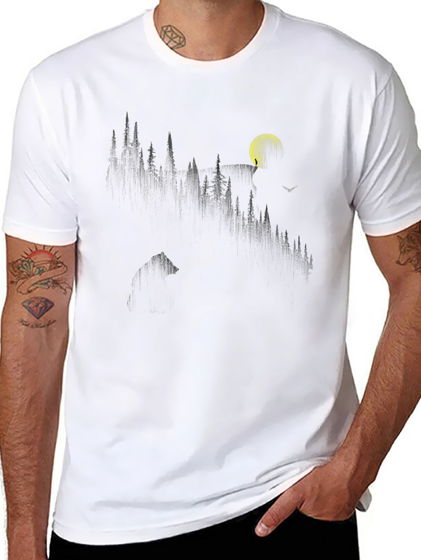 Black Mountain Moon Graphic Tee view 8