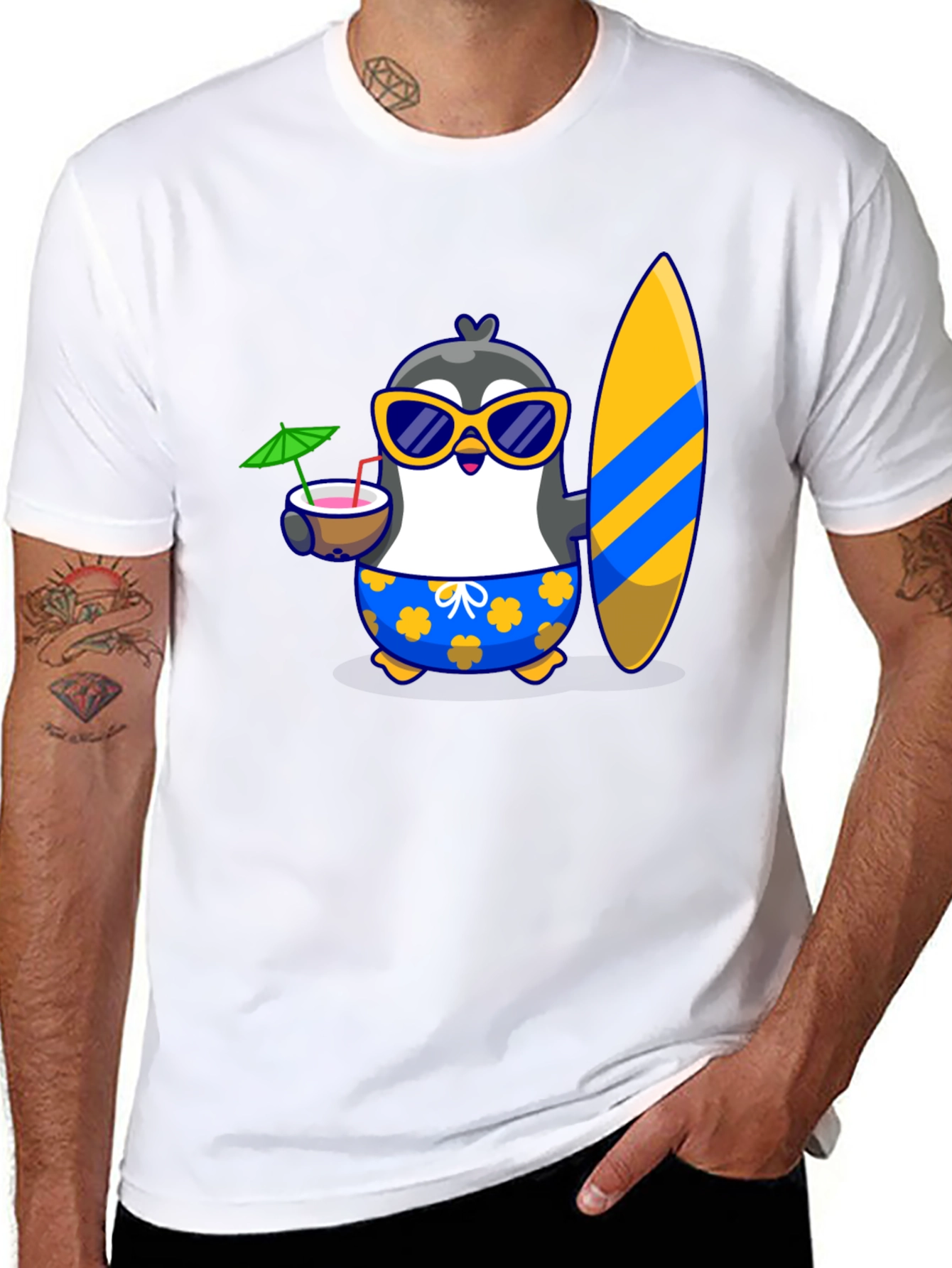 Black Penguin Summer Vibes T-Shirt view 8