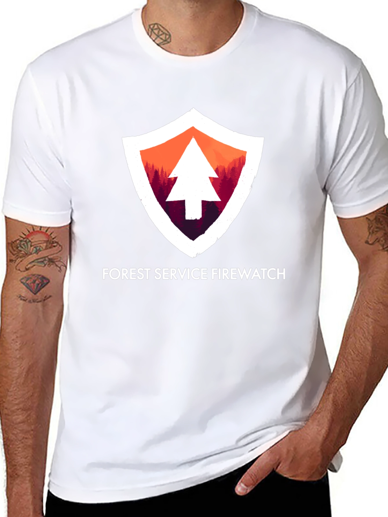Black Forest Service Firewatch T-Shirt view 8