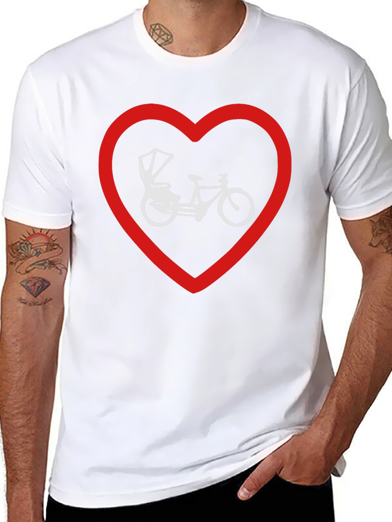 Black Heart Rickshaw Graphic Tee - Stylish Black T-Shirt view 8