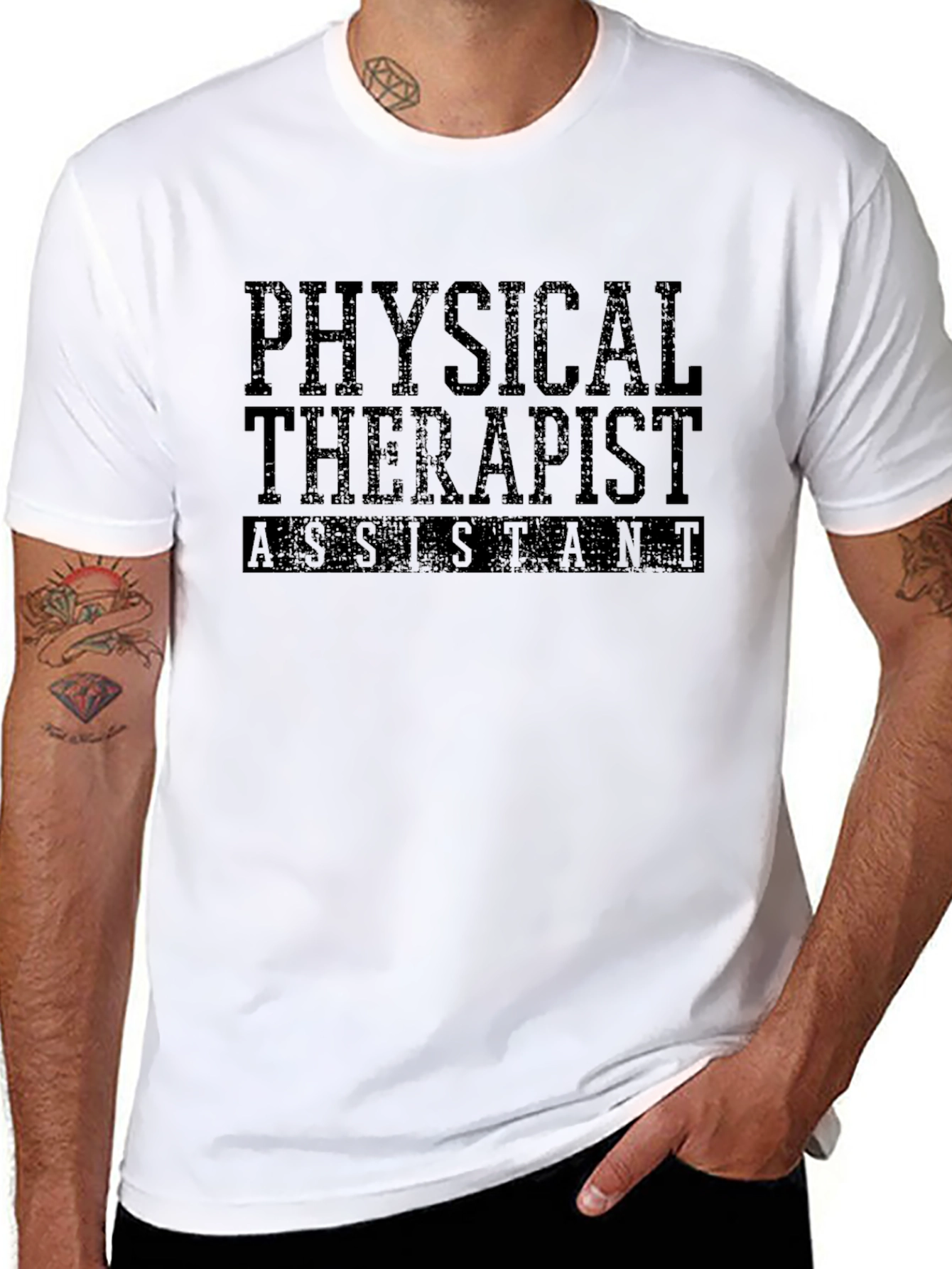 Physical Therapist Assistant Black Graphic Tee - 8