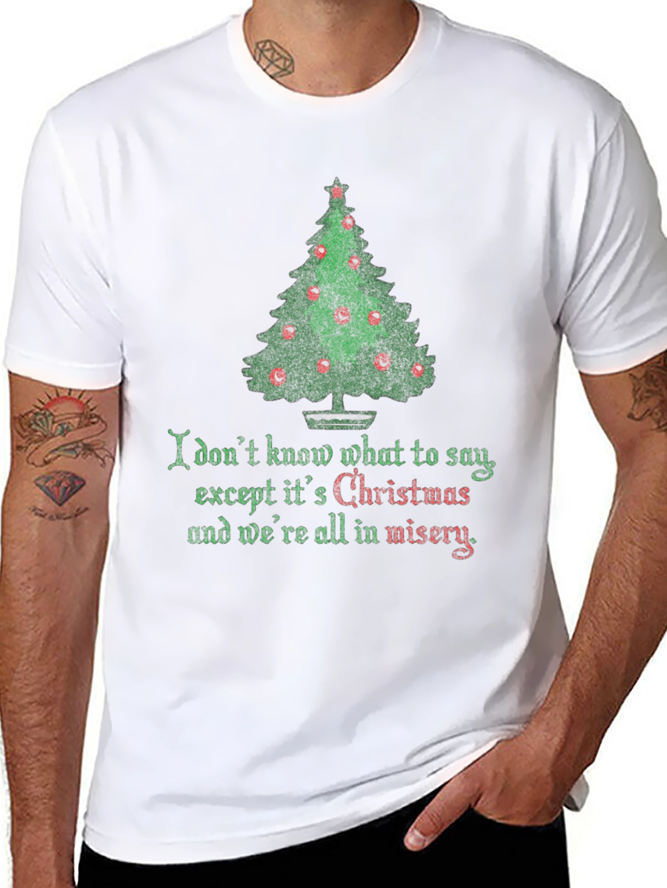 Christmas Misery T-Shirt - Funny Holiday Tee - 8