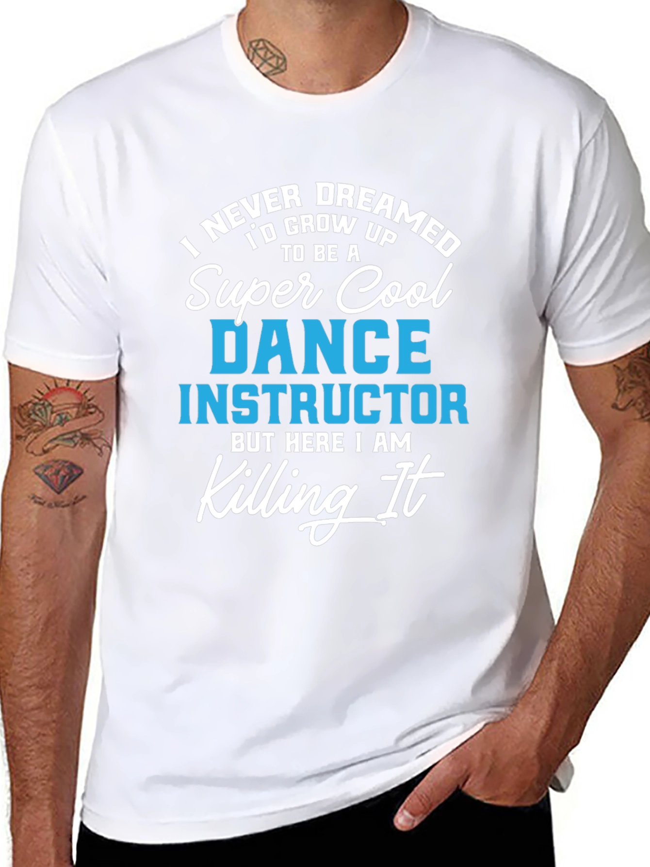 Black Super Cool Dance Instructor Graphic T-Shirt view 8