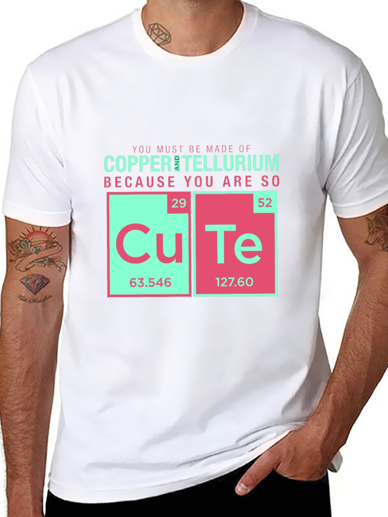 Black CuTe Chemistry T-Shirt - Funny Science Tee view 8