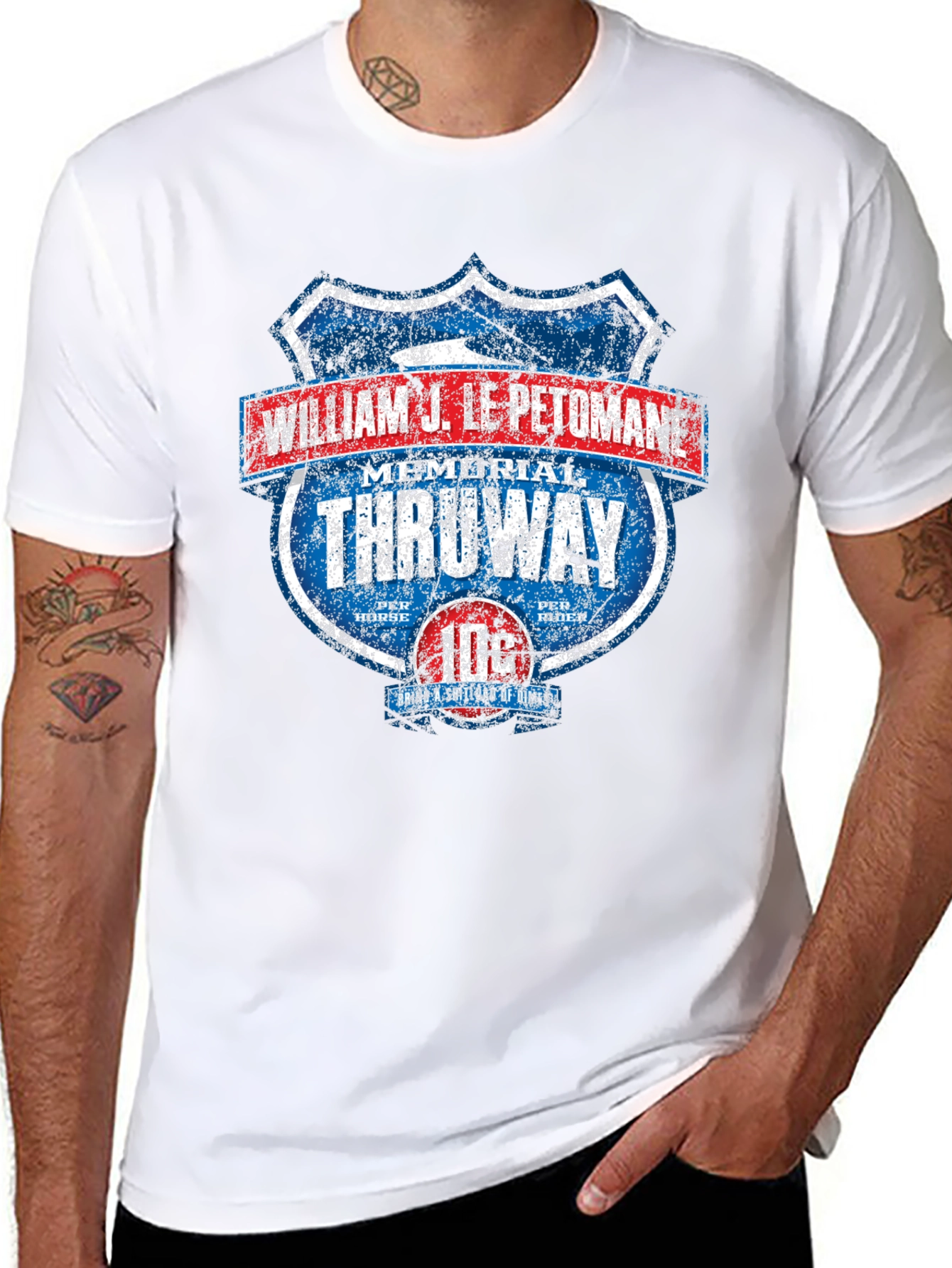 Black William J. Le Petomane Throway Memorial Graphic T-Shirt view 8