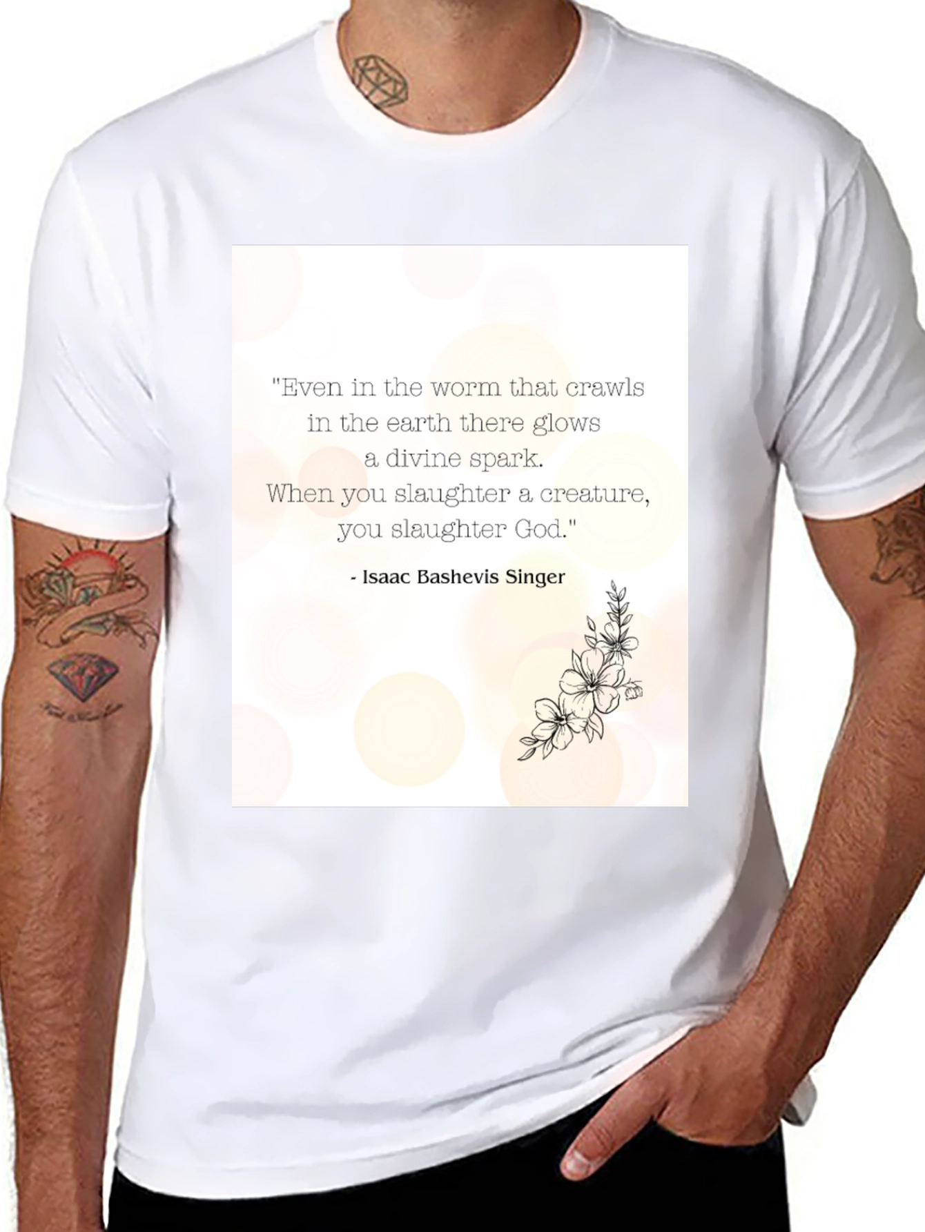 Black Philosophical Quote Graphic Tee - Unisex Black T-Shirt view 8