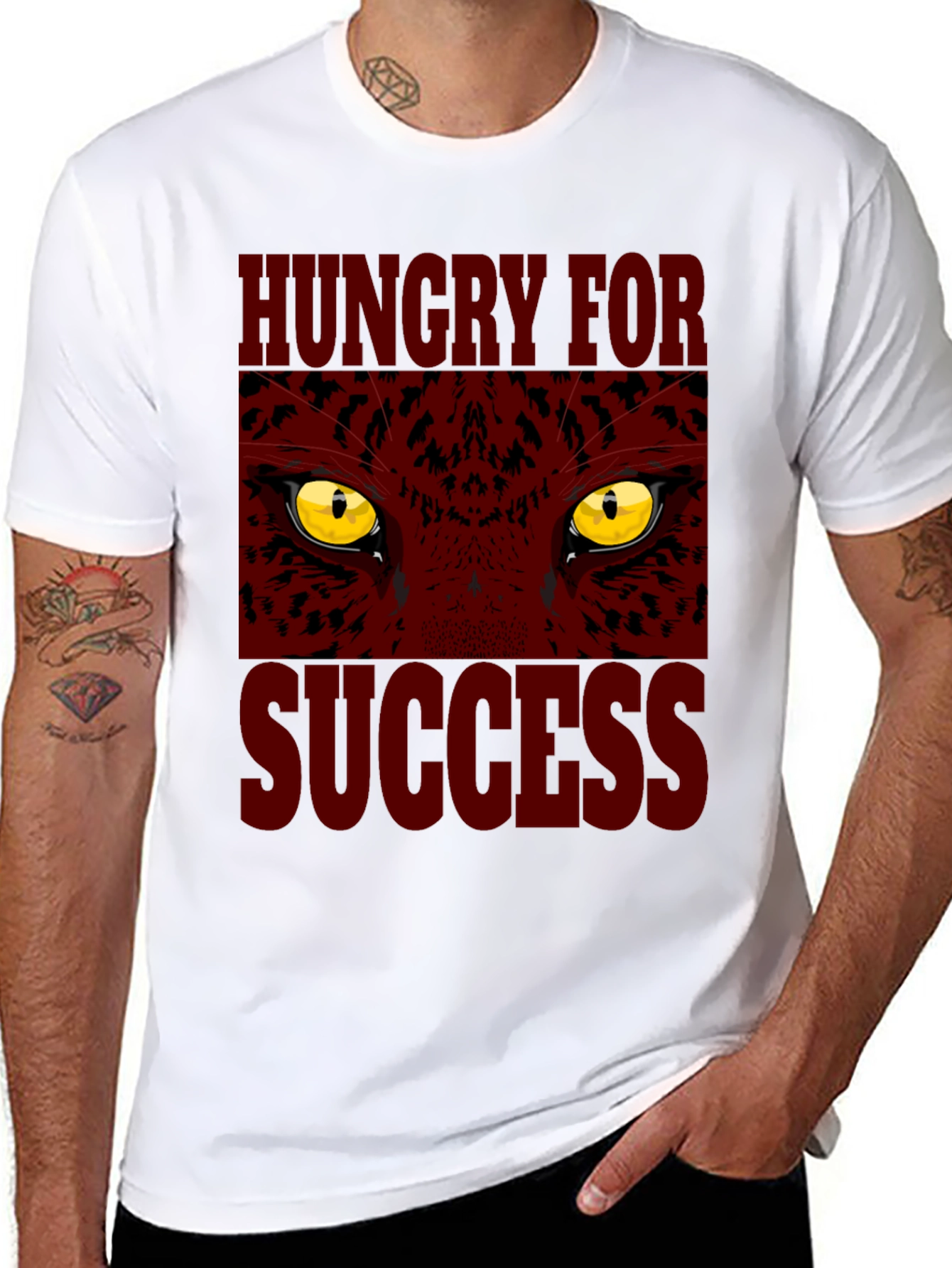 Black Hungry for Success Graphic Tee view 8