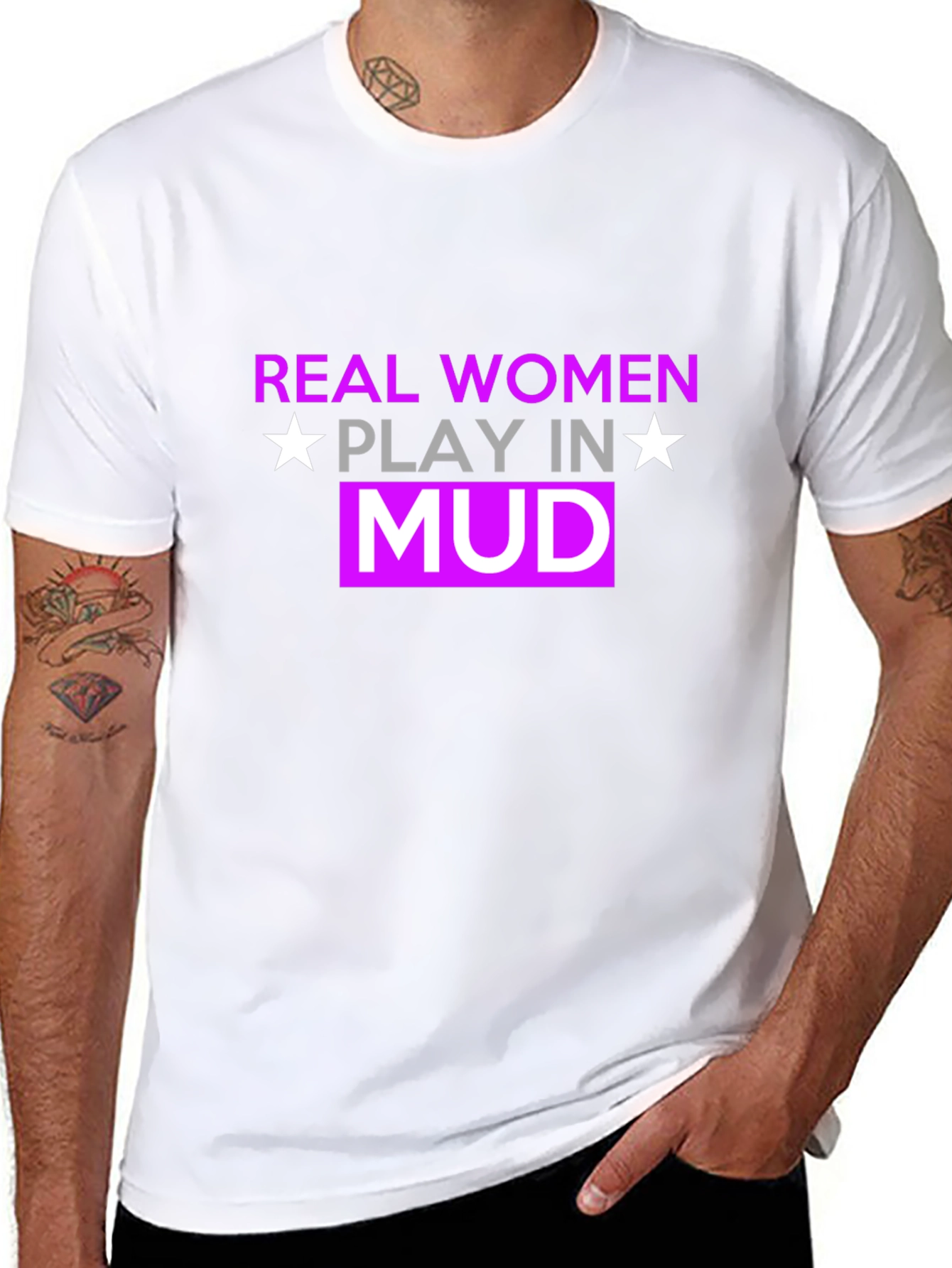Black Real Women Play In Mud T-Shirt view 8