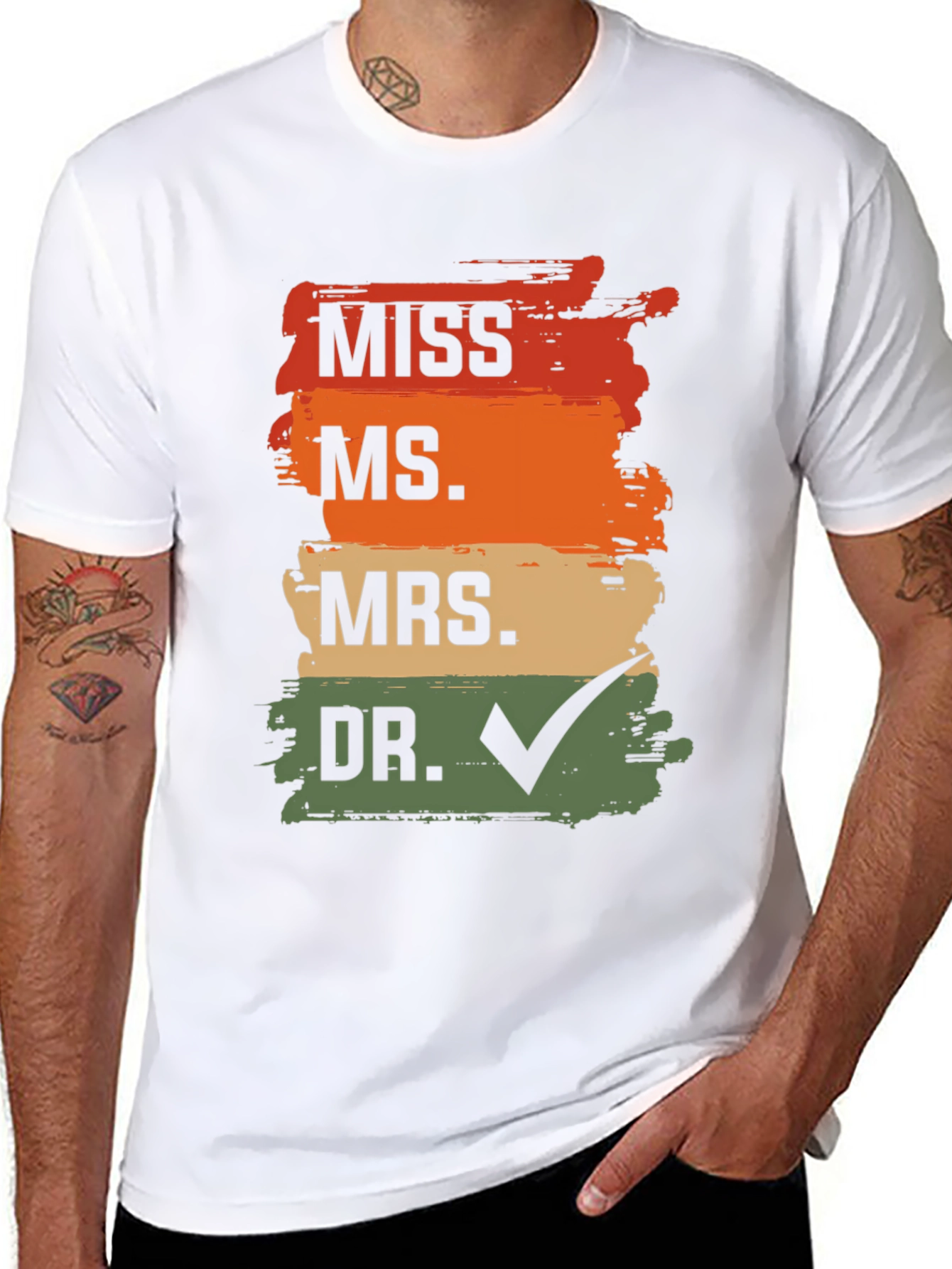Black Doctor Graduation T-Shirt - MISS MS MRS DR Check view 8