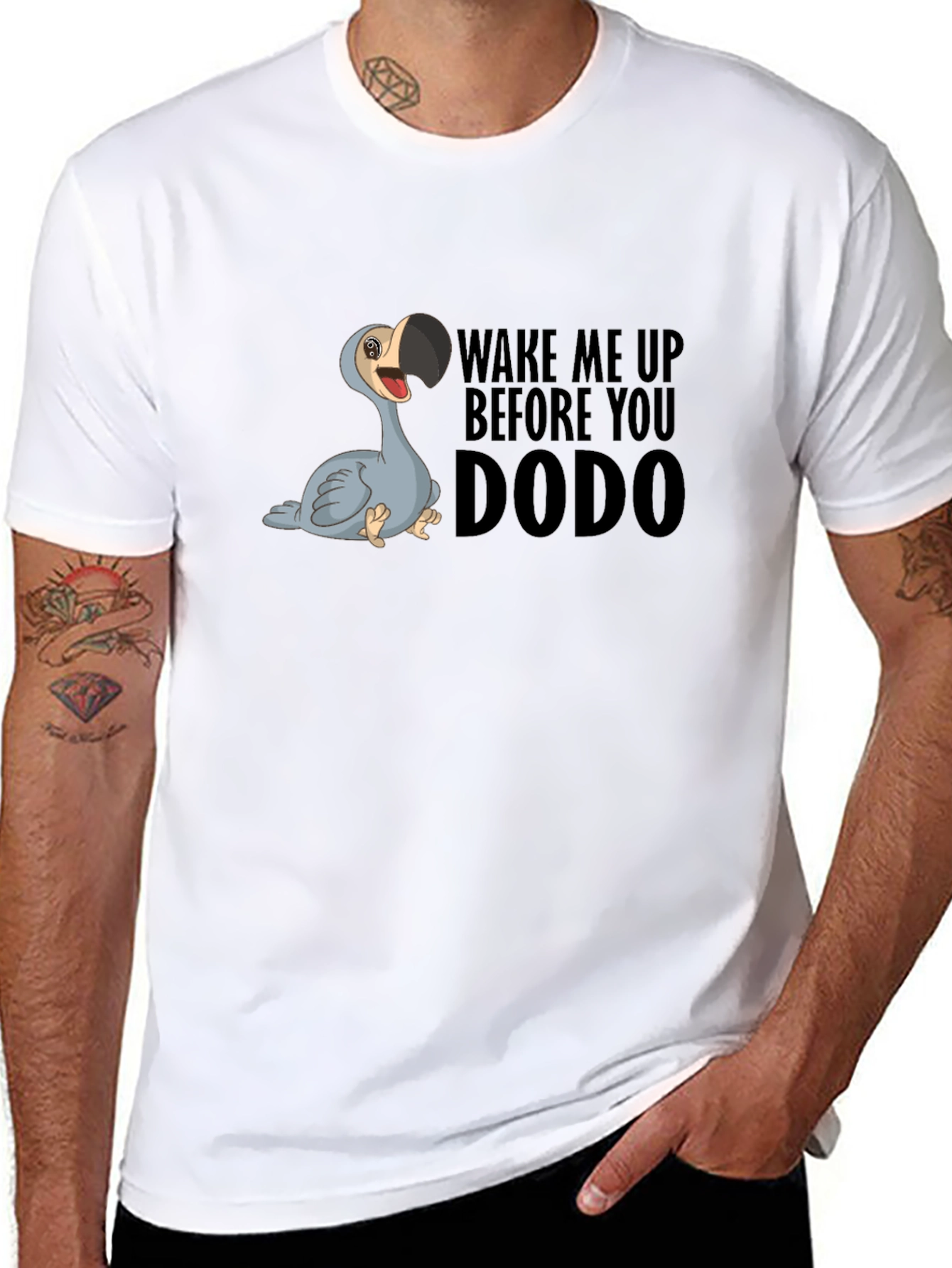 Black Wake Me Up Dodo T-Shirt view 8