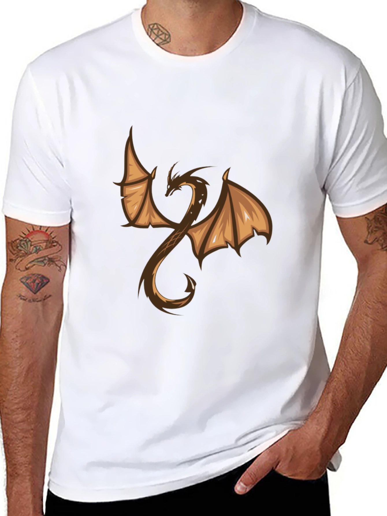 Black Dragon Graphic Black Tee view 8
