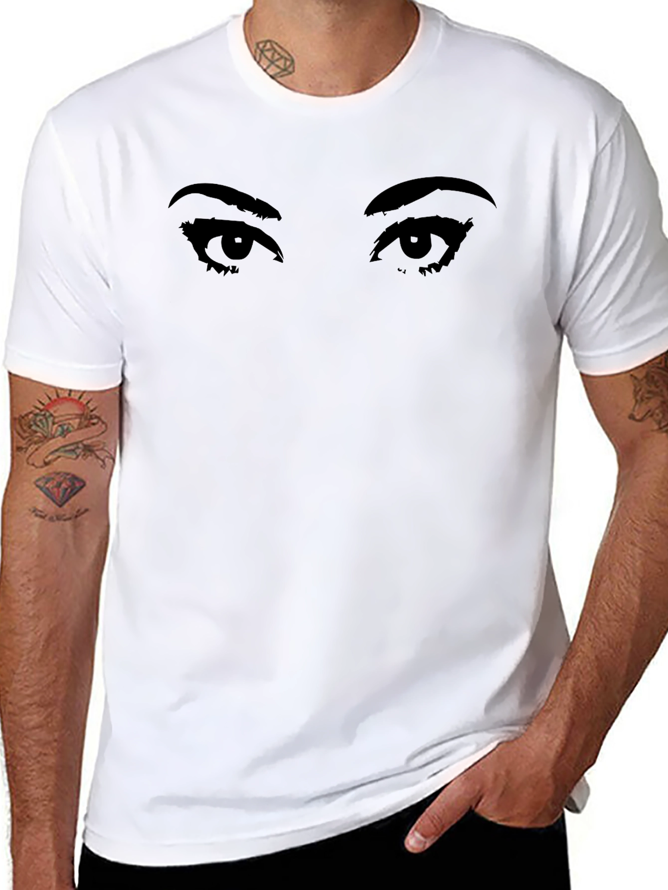 Black Eye See You - Black Graphic Tee view 8