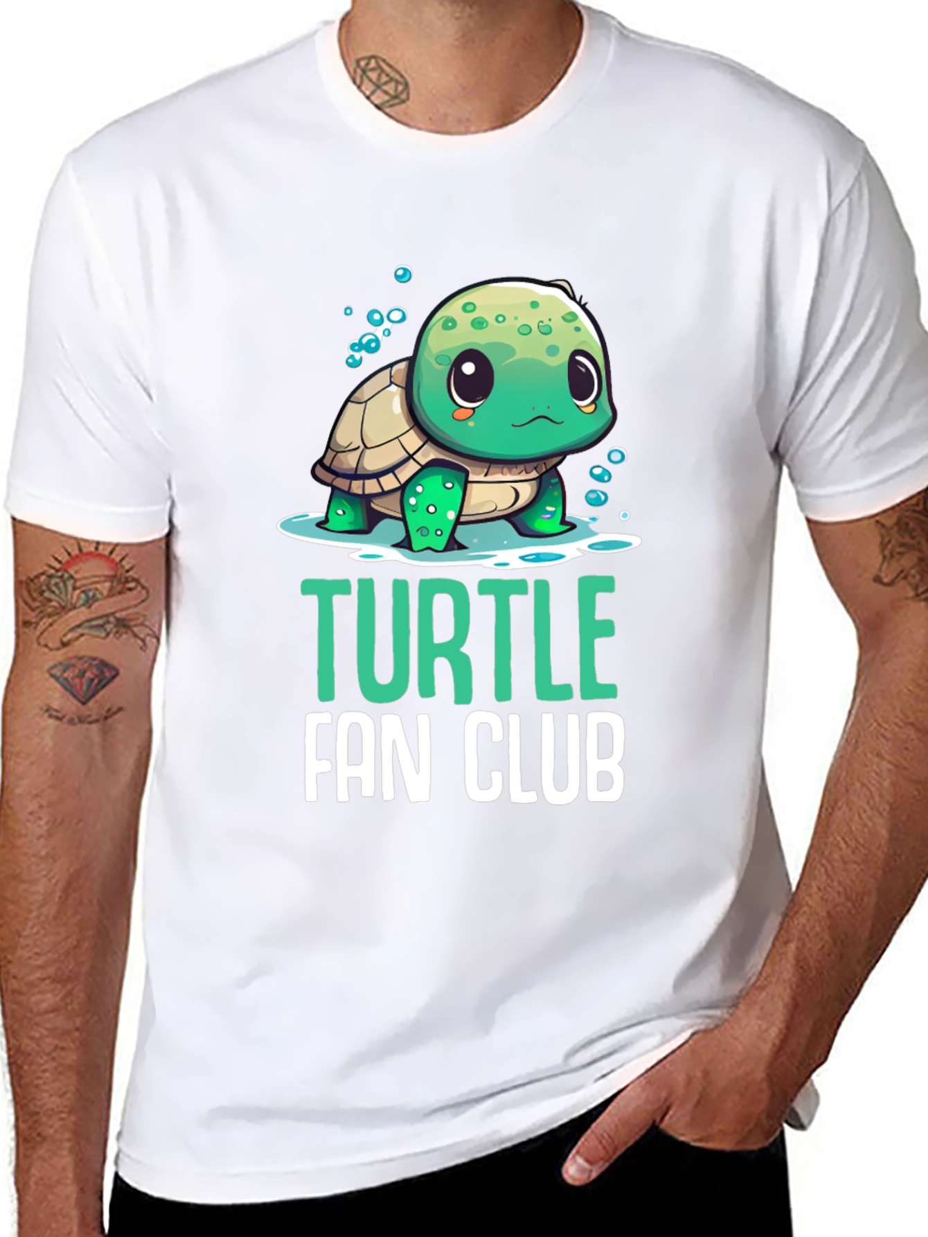 Black Turtle Fan Club Black T-Shirt view 8