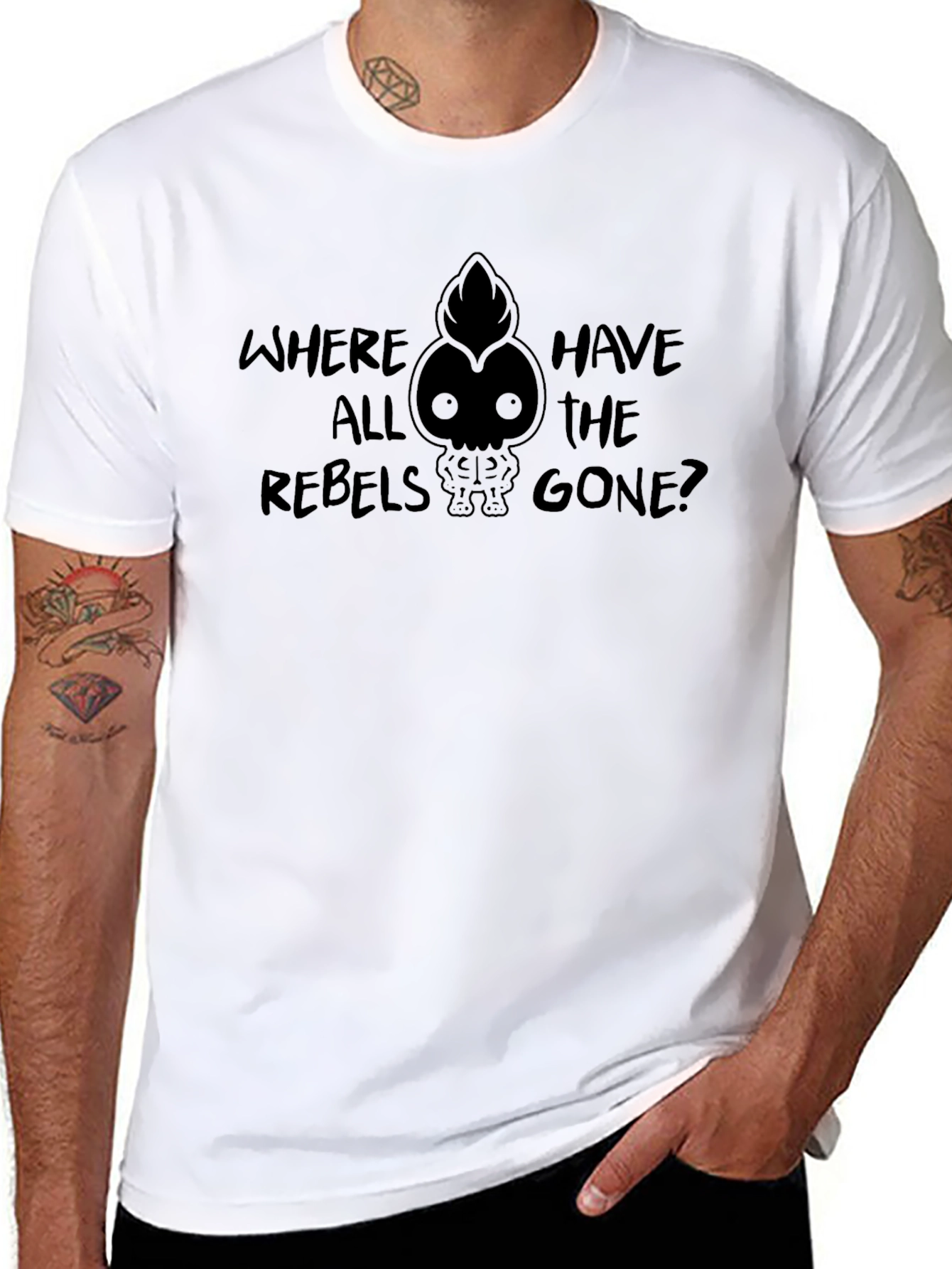 Black Rebel T-Shirt - Where Have All the Rebels Gone? view 8