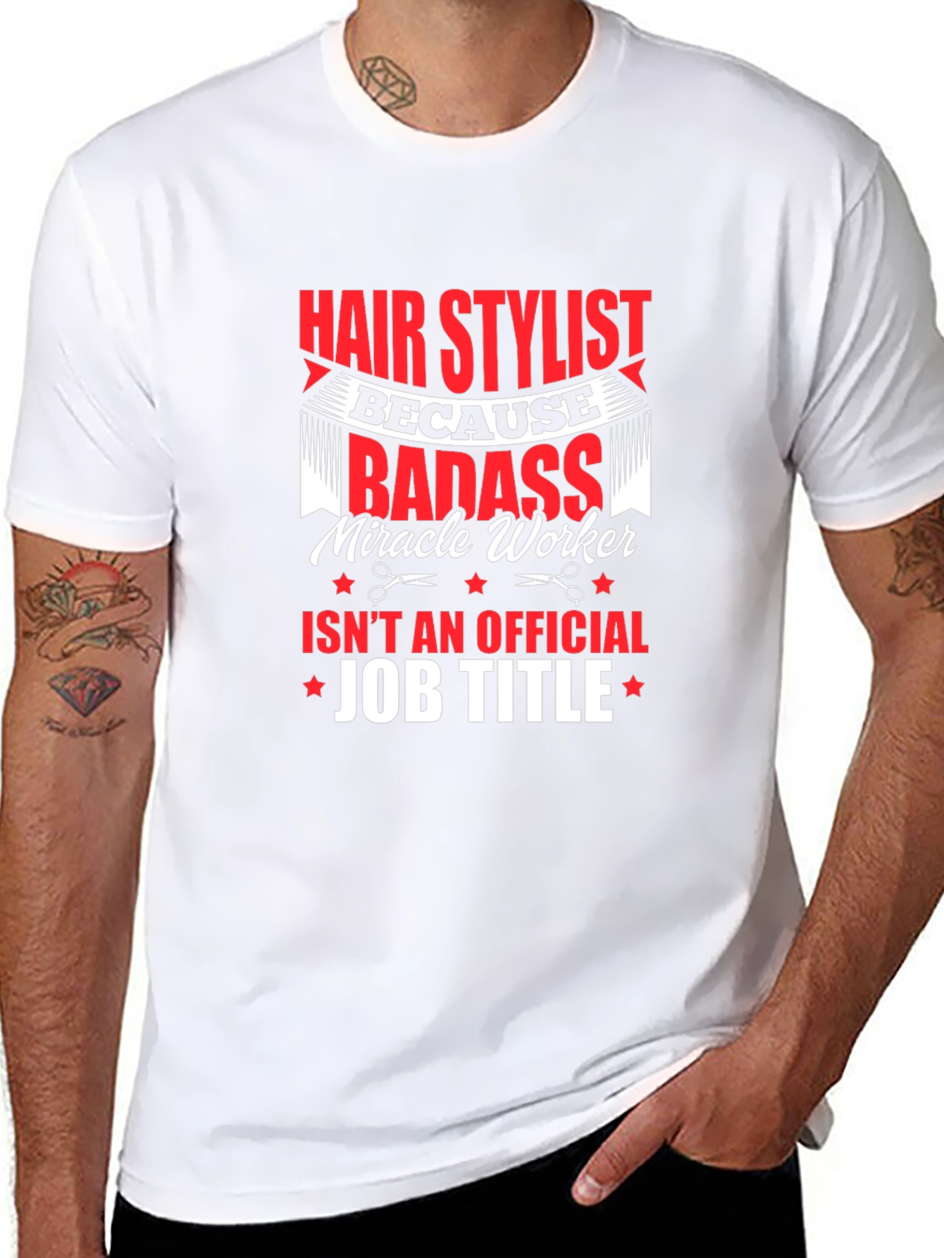 Hair Stylist Badass T-Shirt - 8