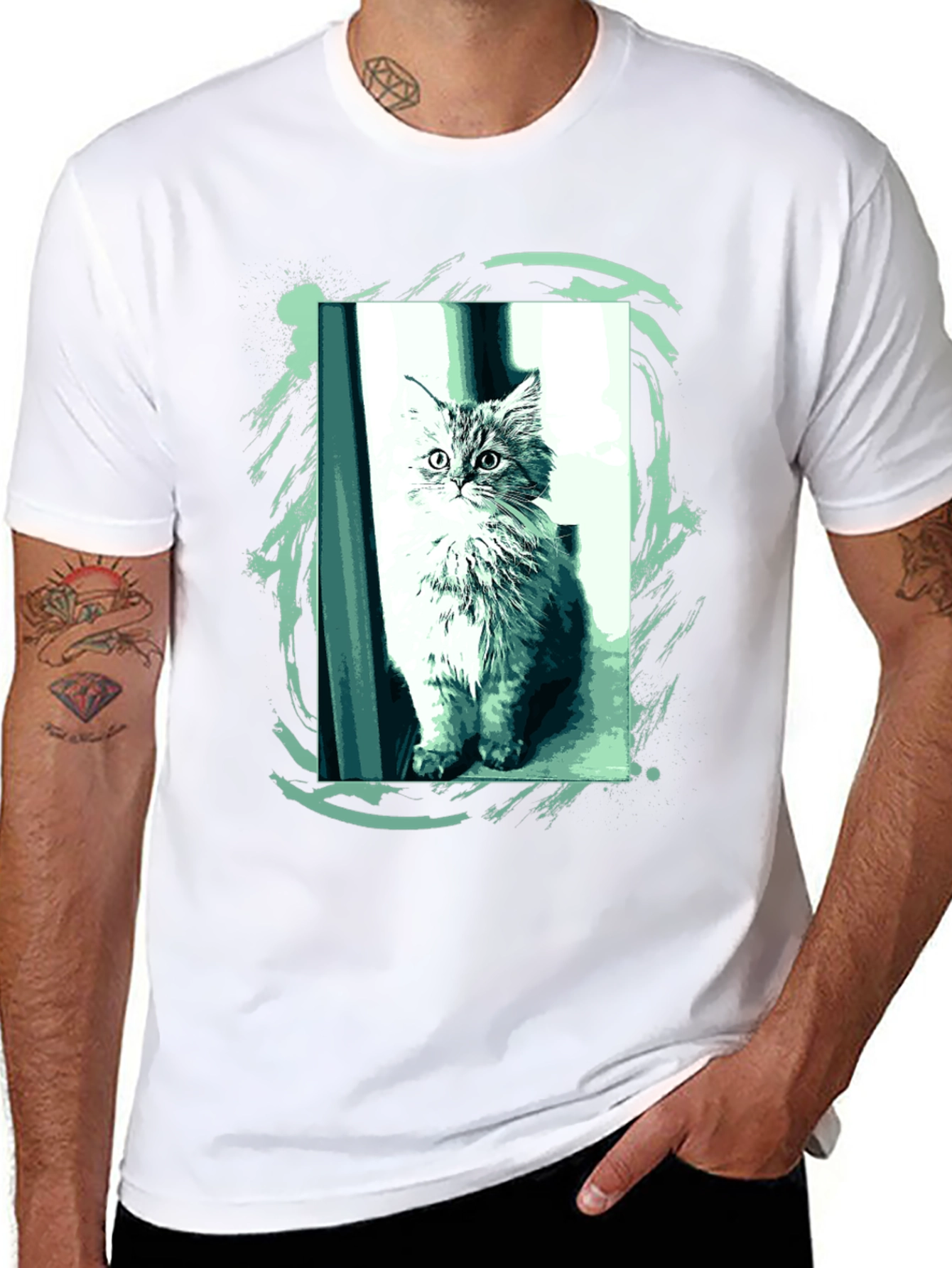 Black Cat Graphic T-Shirt - Unique Style view 8