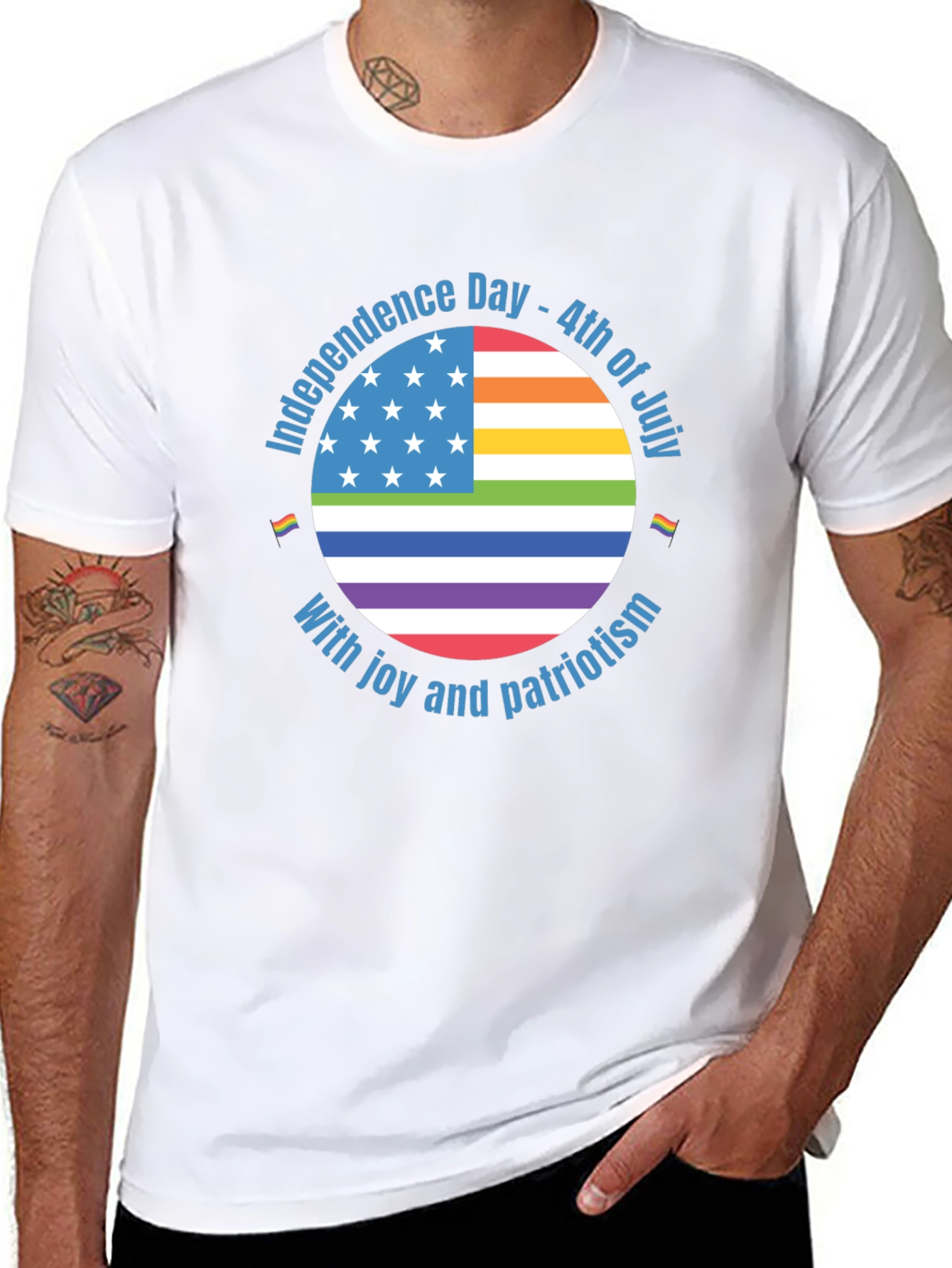 Black Patriotic Pride T-Shirt - Independence Day view 8