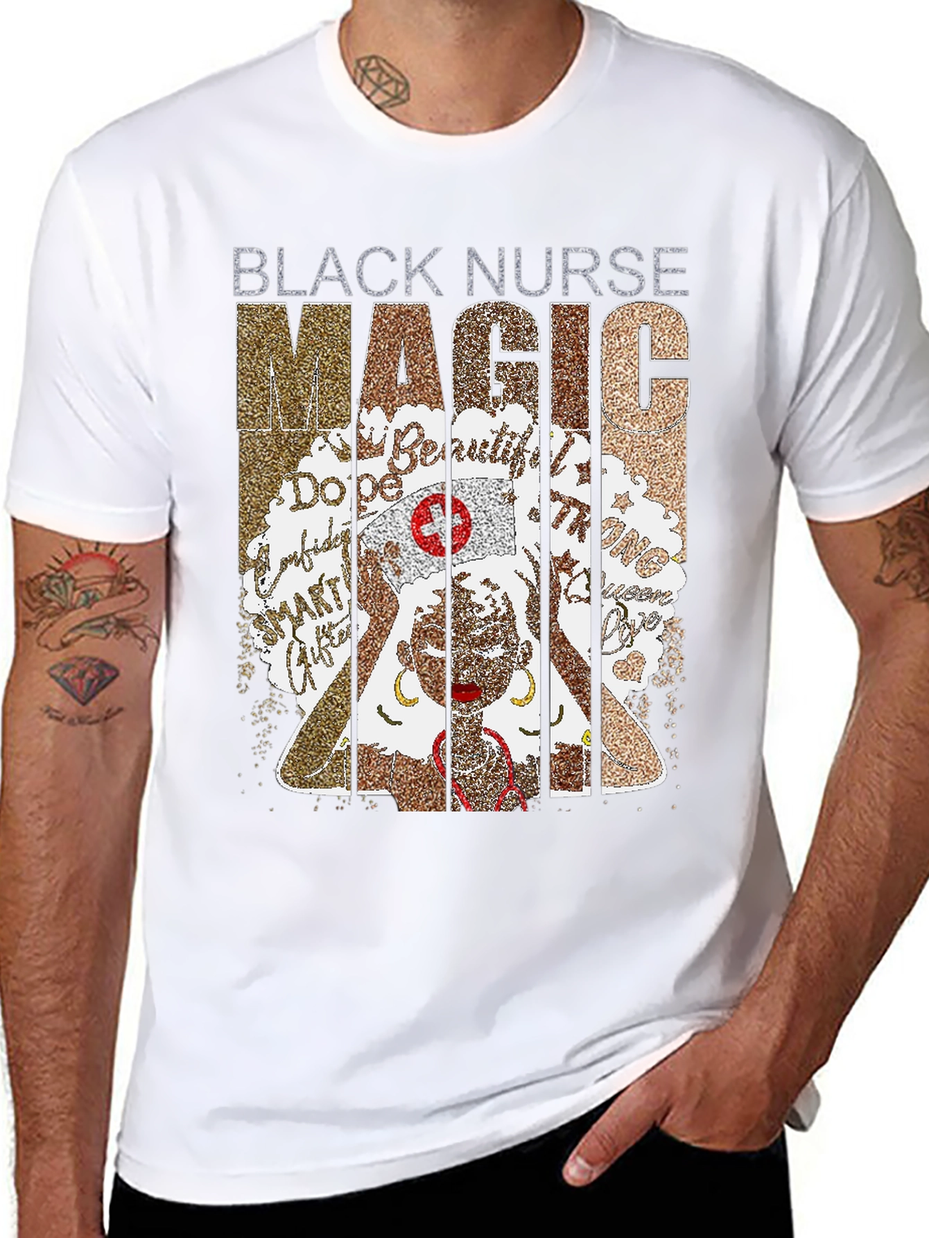Black Black Nurse Magic T-Shirt view 8