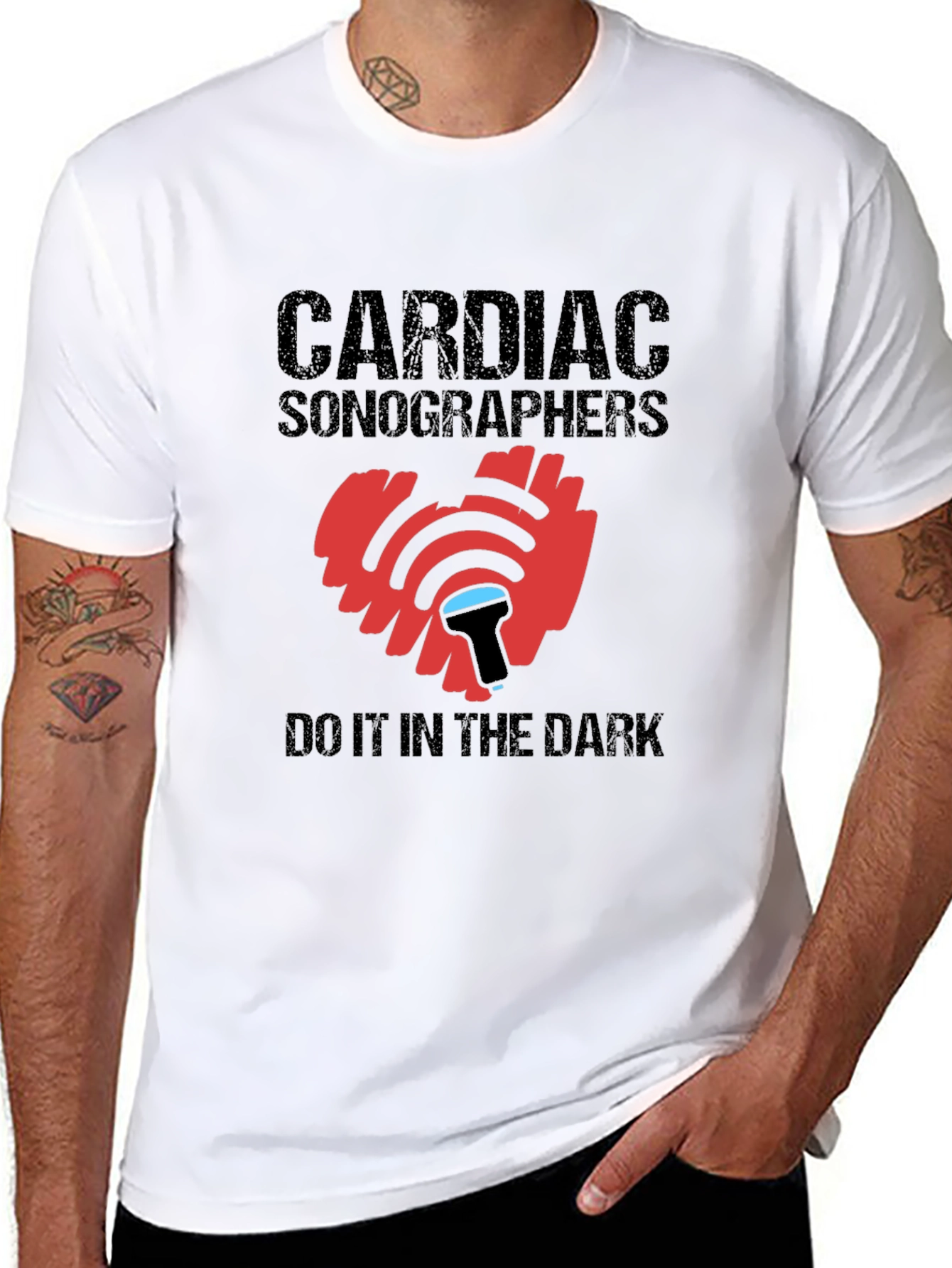 Cardiac Sonographer T-Shirt Heart Ultrasound Tee - 8