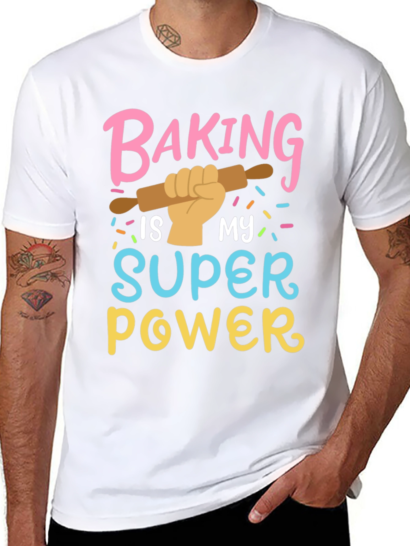 Black Baking is My Super Power T-Shirt view 8