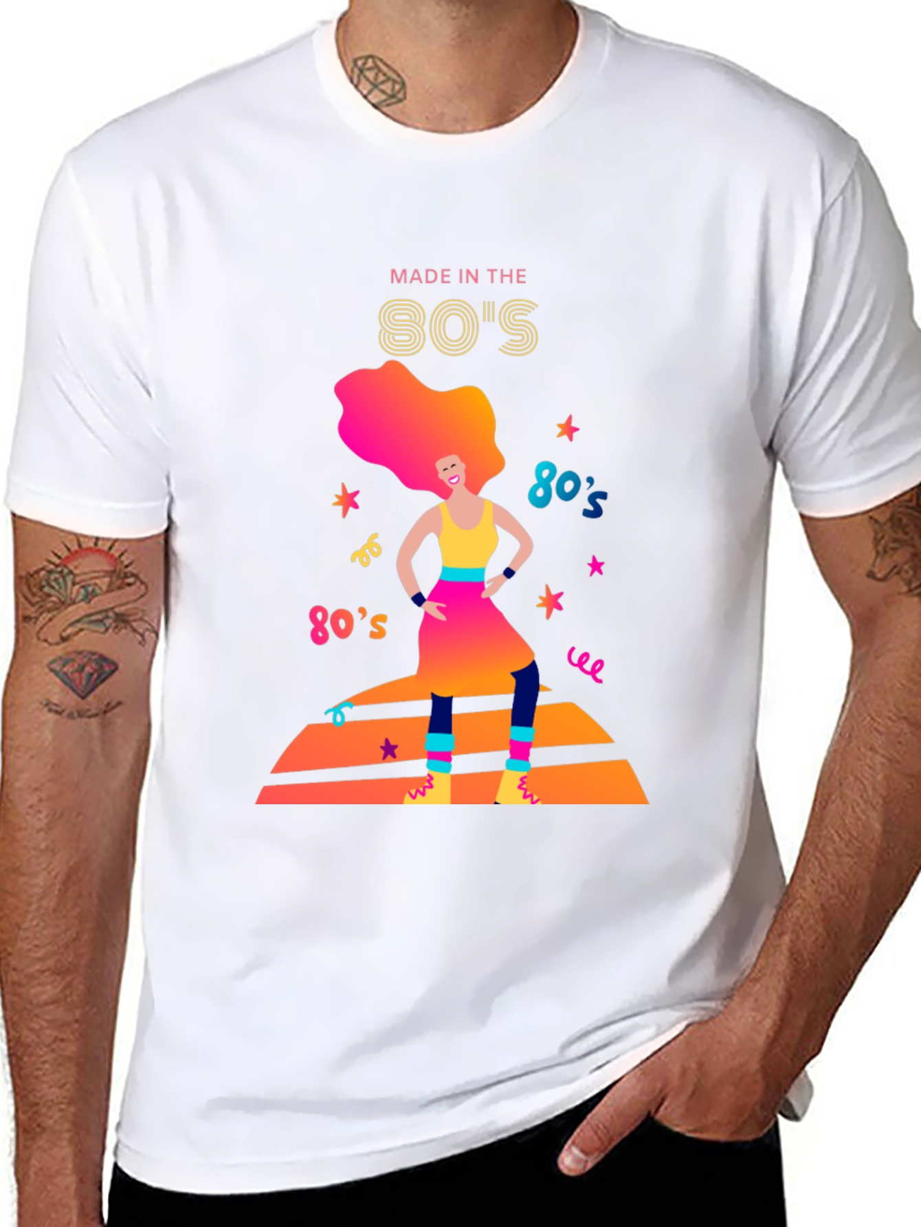 Black Retro '80s Graphic Tee - Totally Awesome! view 8