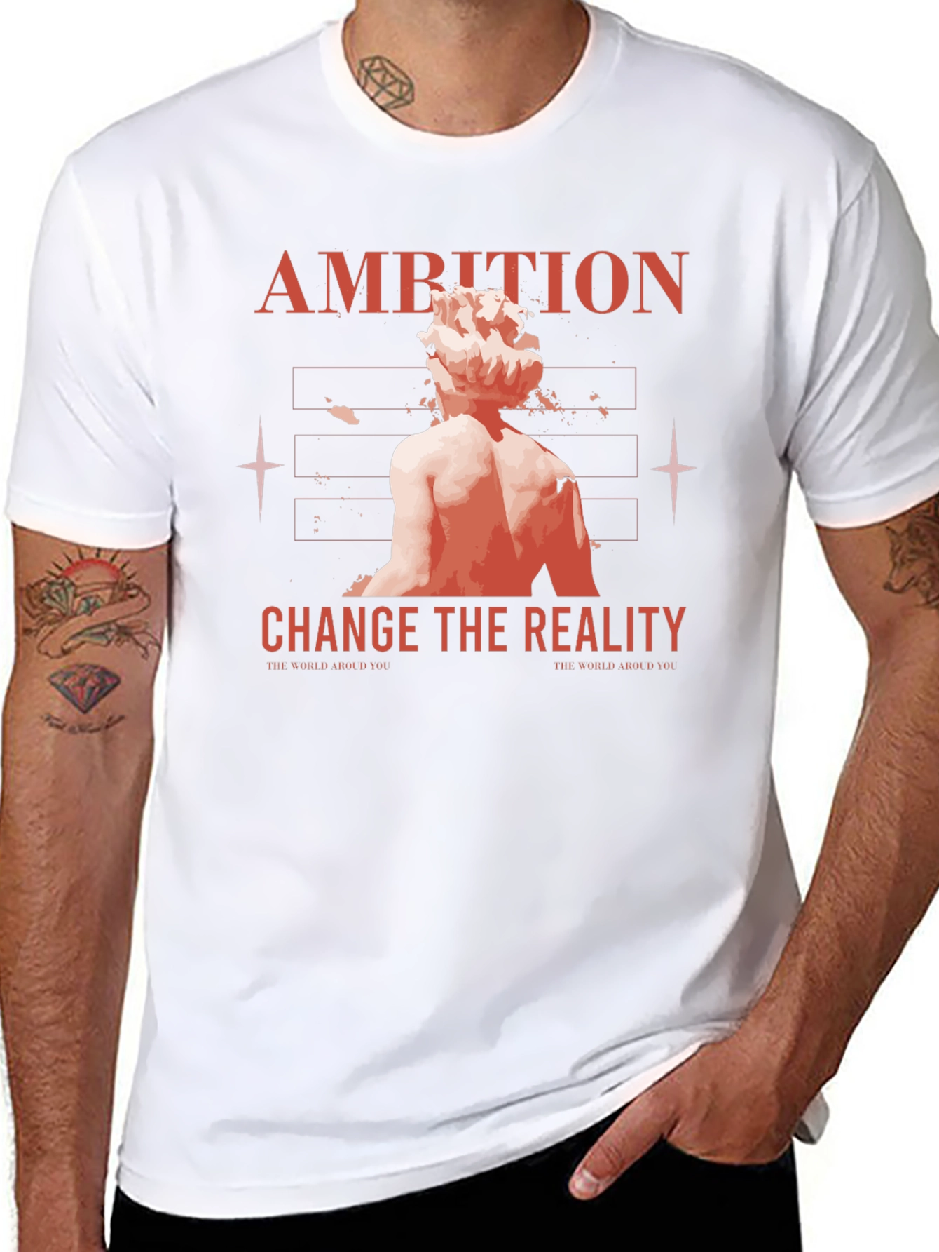 Black Ambition Reality Change Graphic Tee view 8
