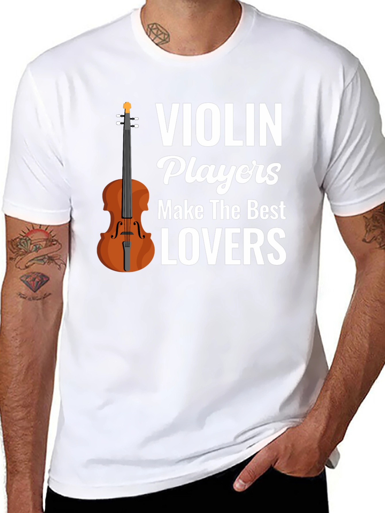 Black Violin Players Make The Best Lovers T-Shirt view 8