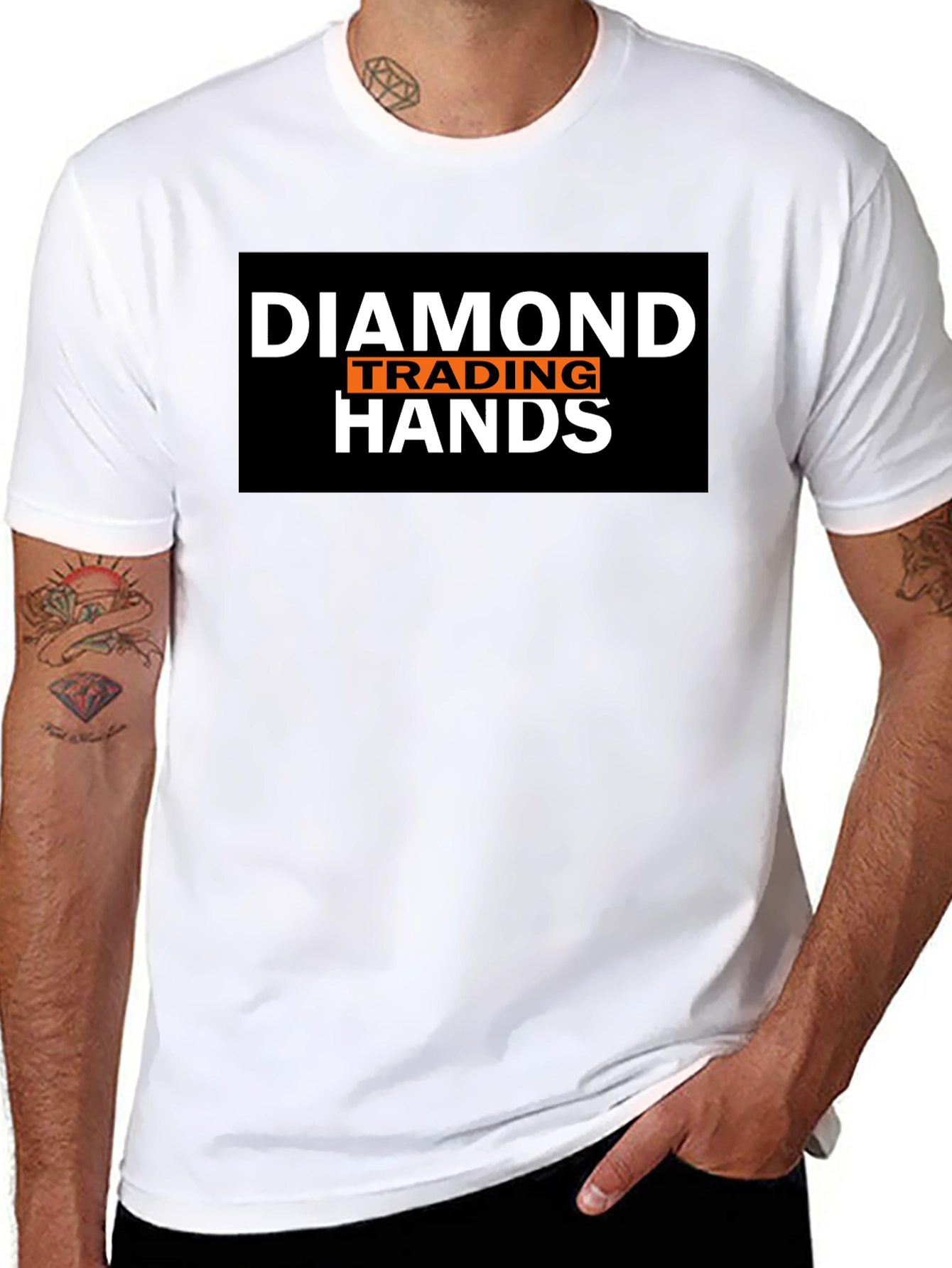 Black Diamond Hands Trading Black T-Shirt view 8