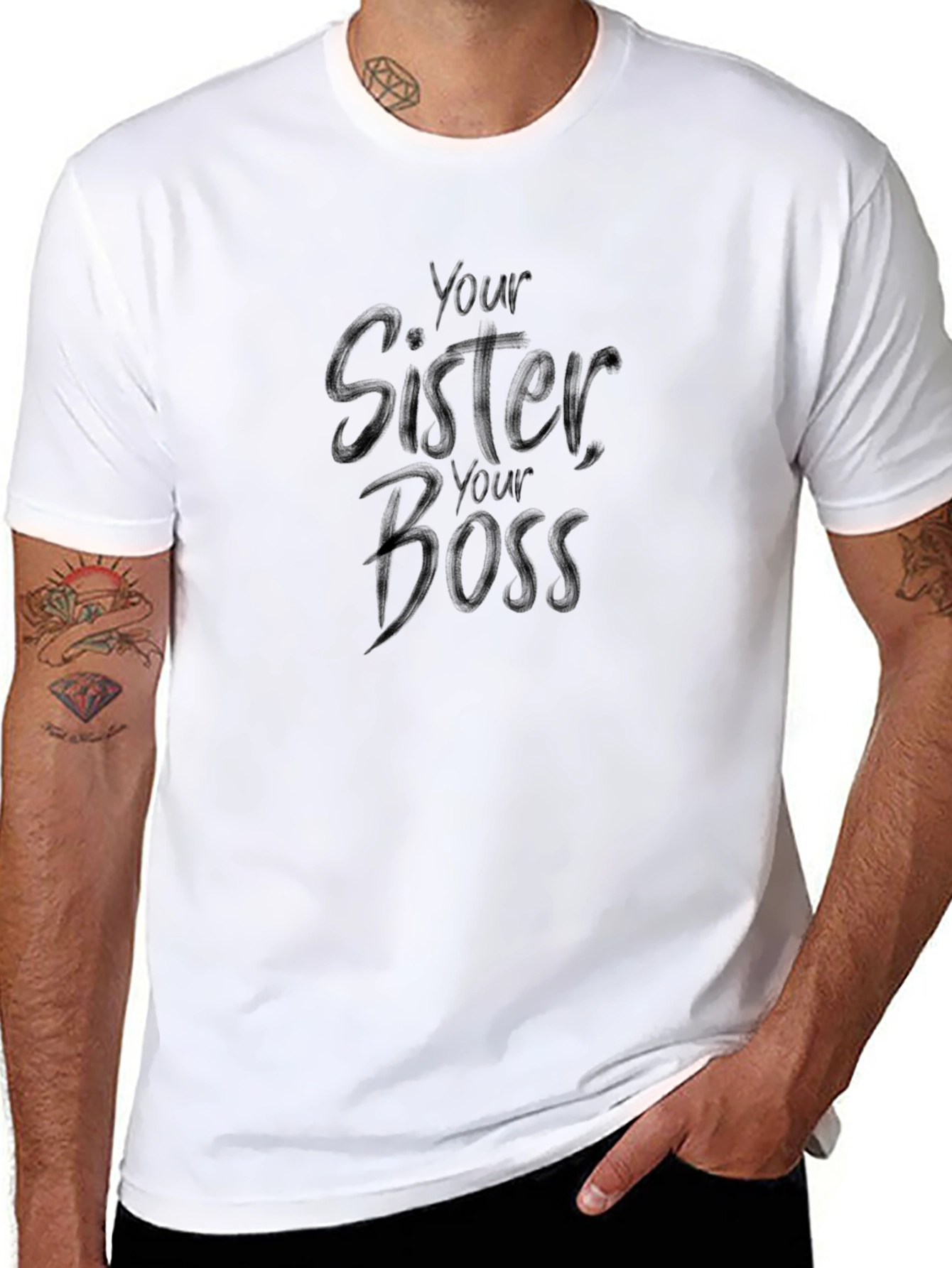 Black Your Sister Your Boss T-Shirt view 8