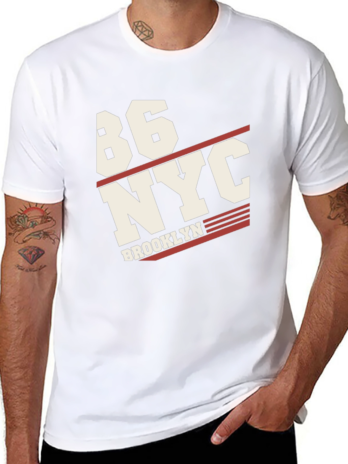 Black 86 NYC Brooklyn Graphic T-Shirt view 8
