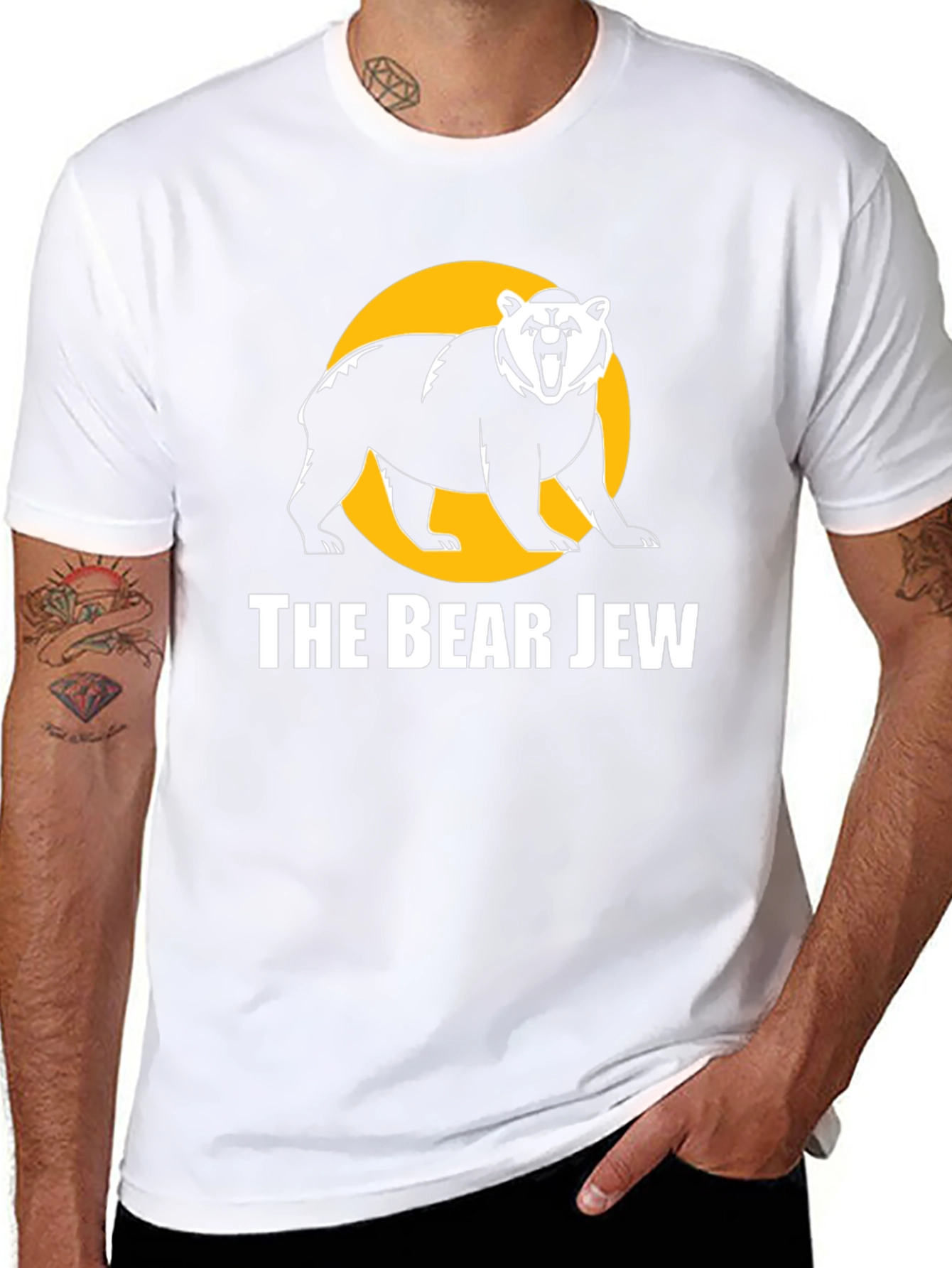 Black The Bear Jew T-Shirt - Bold Graphic Tee view 8