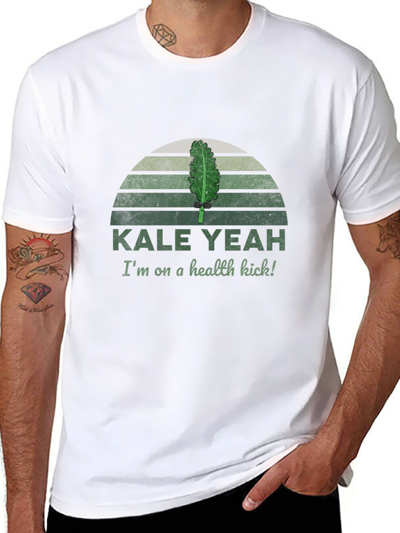 Black Kale Yeah! Health Kick Graphic Tee view 8