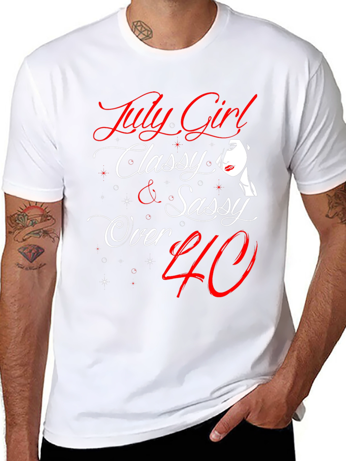 Black July Girl Classy & Sassy Over 40 T-Shirt view 8
