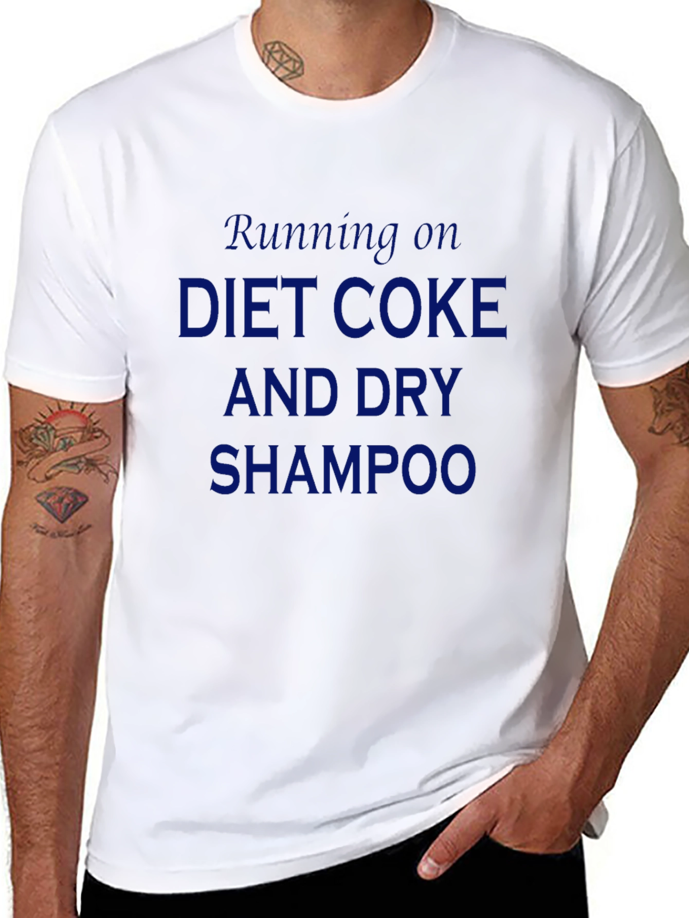 Black Diet Coke & Dry Shampoo Graphic Tee view 8