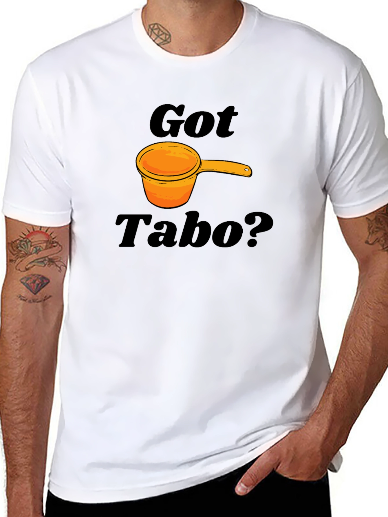 Black Got Tabo? Funny Filipino Water Dipper Black T-Shirt view 8