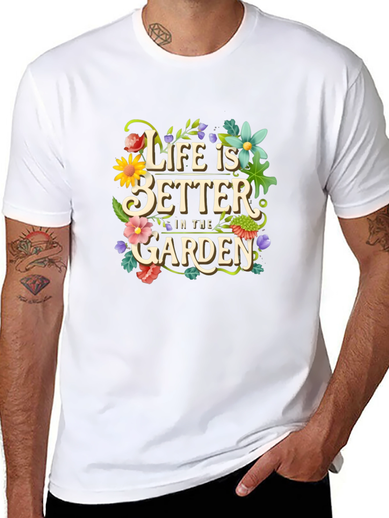 Black Life is Better in the Garden Graphic Tee view 8