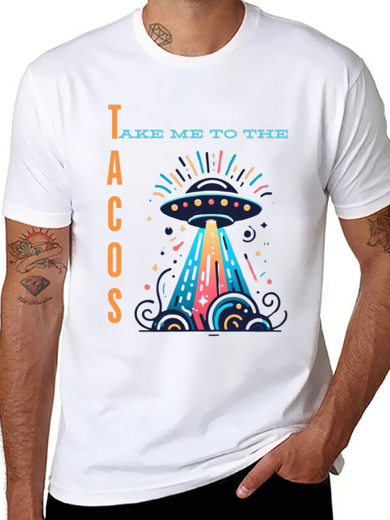 Black Take Me to the Tacos Graphic T-Shirt view 8