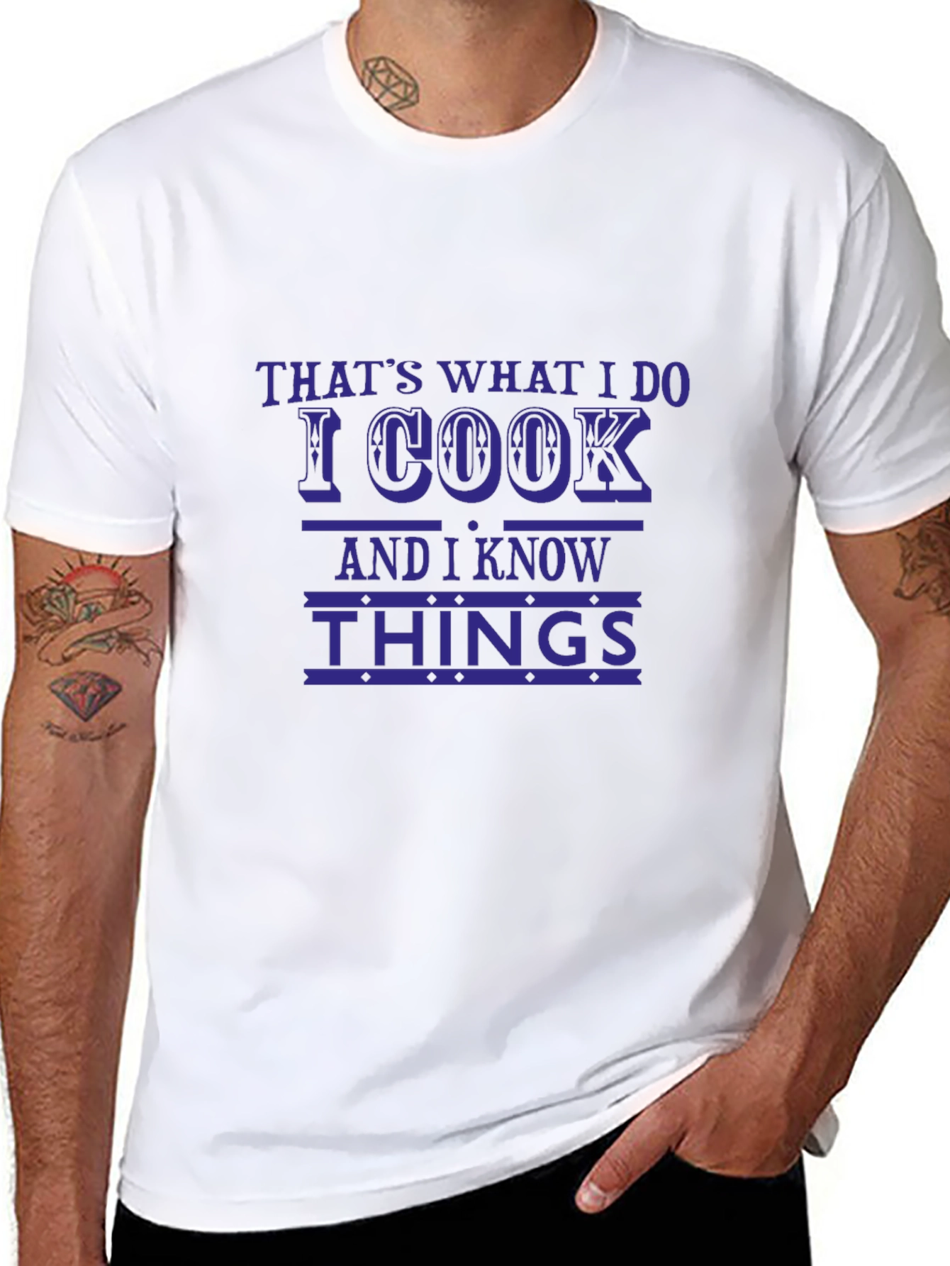 Black That's What I Do I Cook T-Shirt Funny Chef Tee view 8