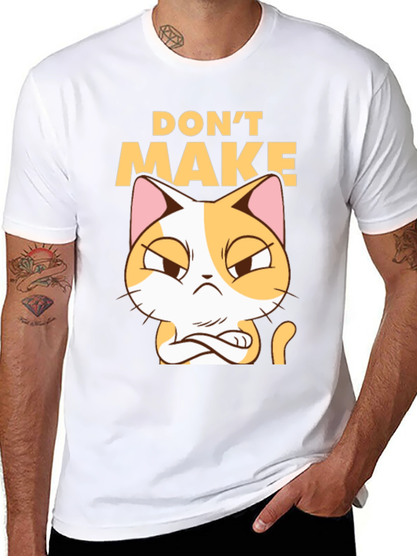 Black Don't Make Me Angry Cat T-Shirt view 8